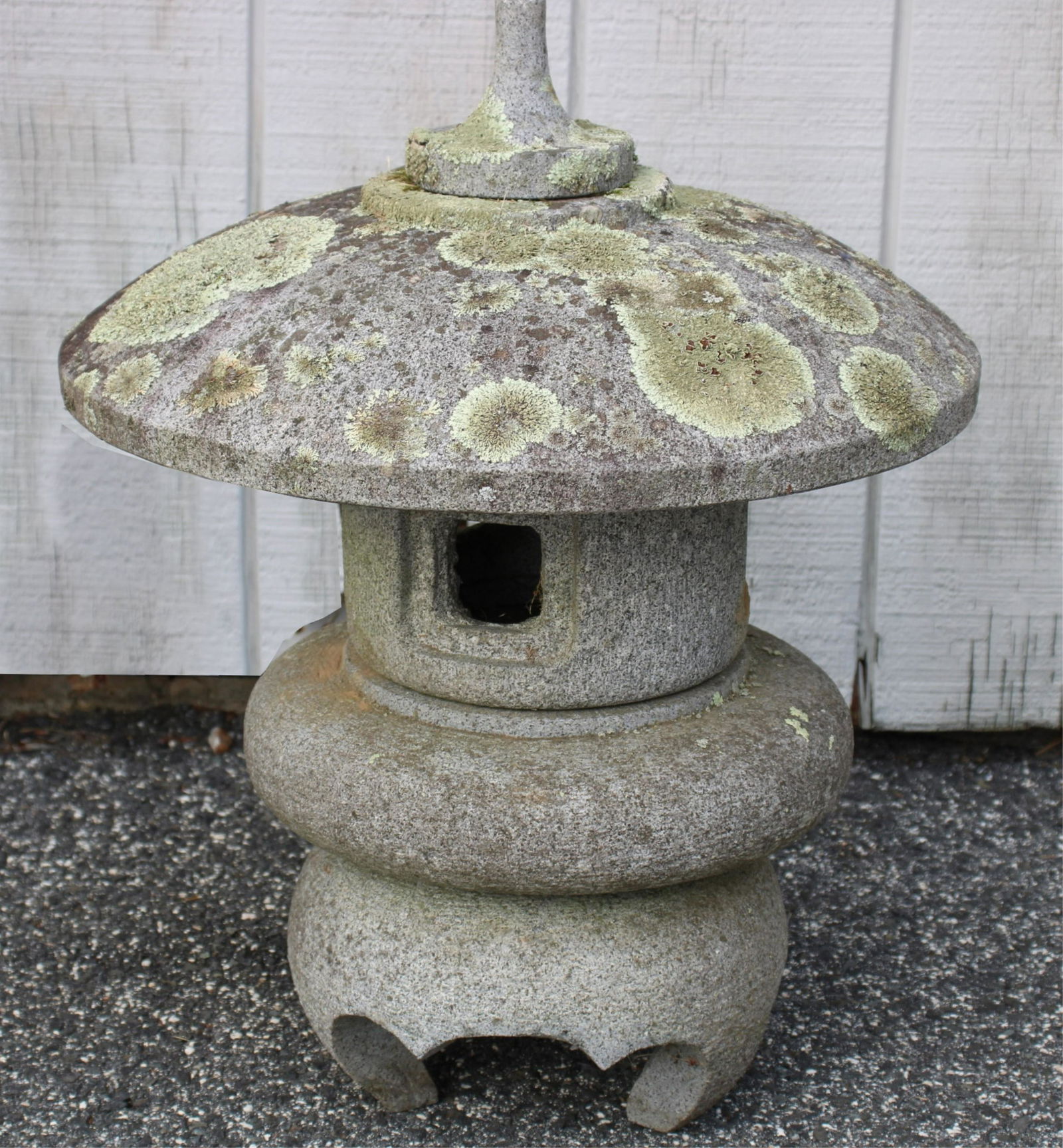 Chinese Style Carved Stone Garden Lantern (1 of 4)