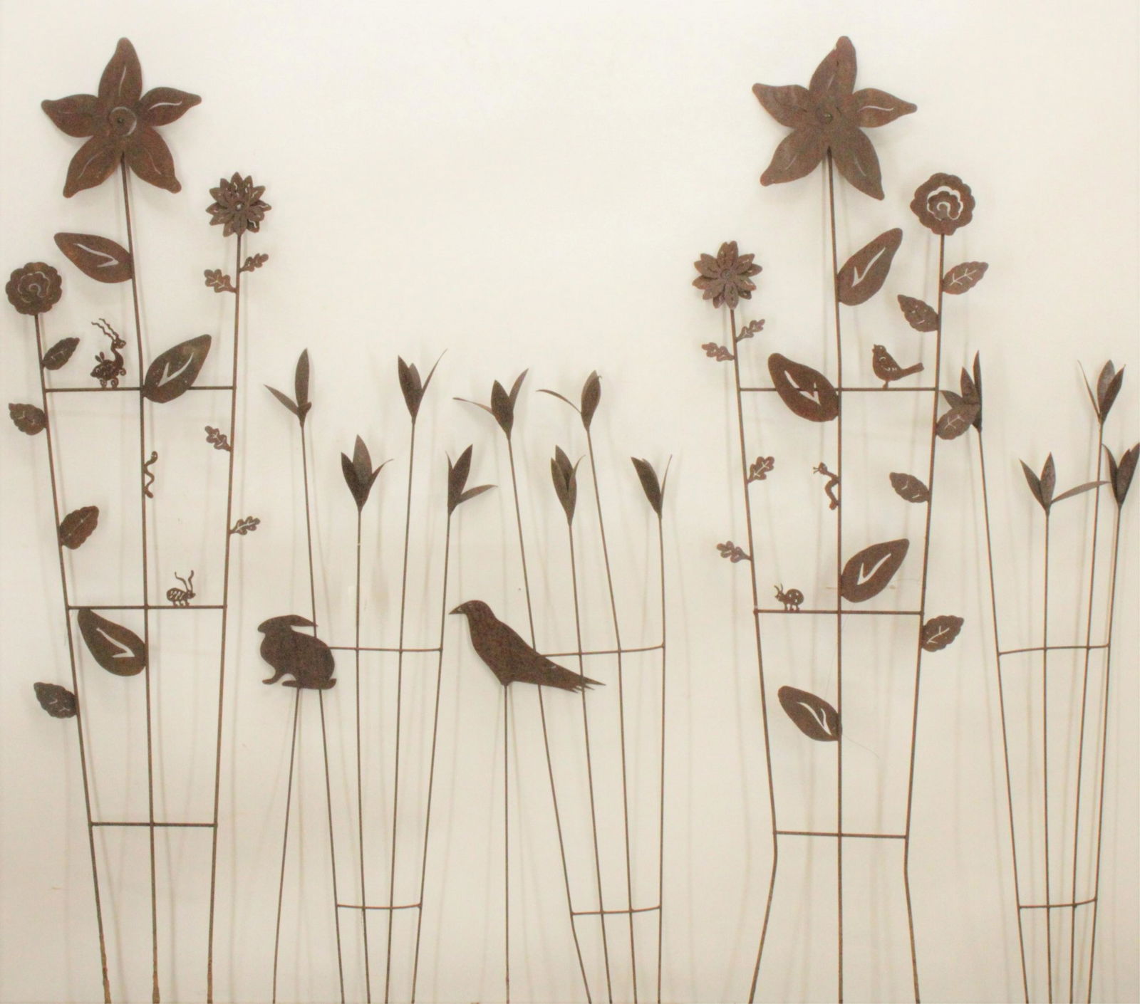 Two Foliate Iron Garden Trellises (1 of 6)