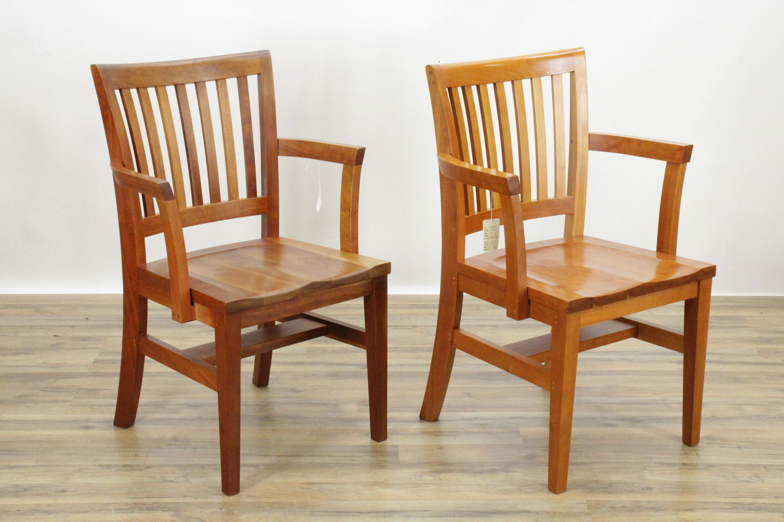 Pair Thomas Moser Cherry "Harpswell" Armchairs (1 of 7)