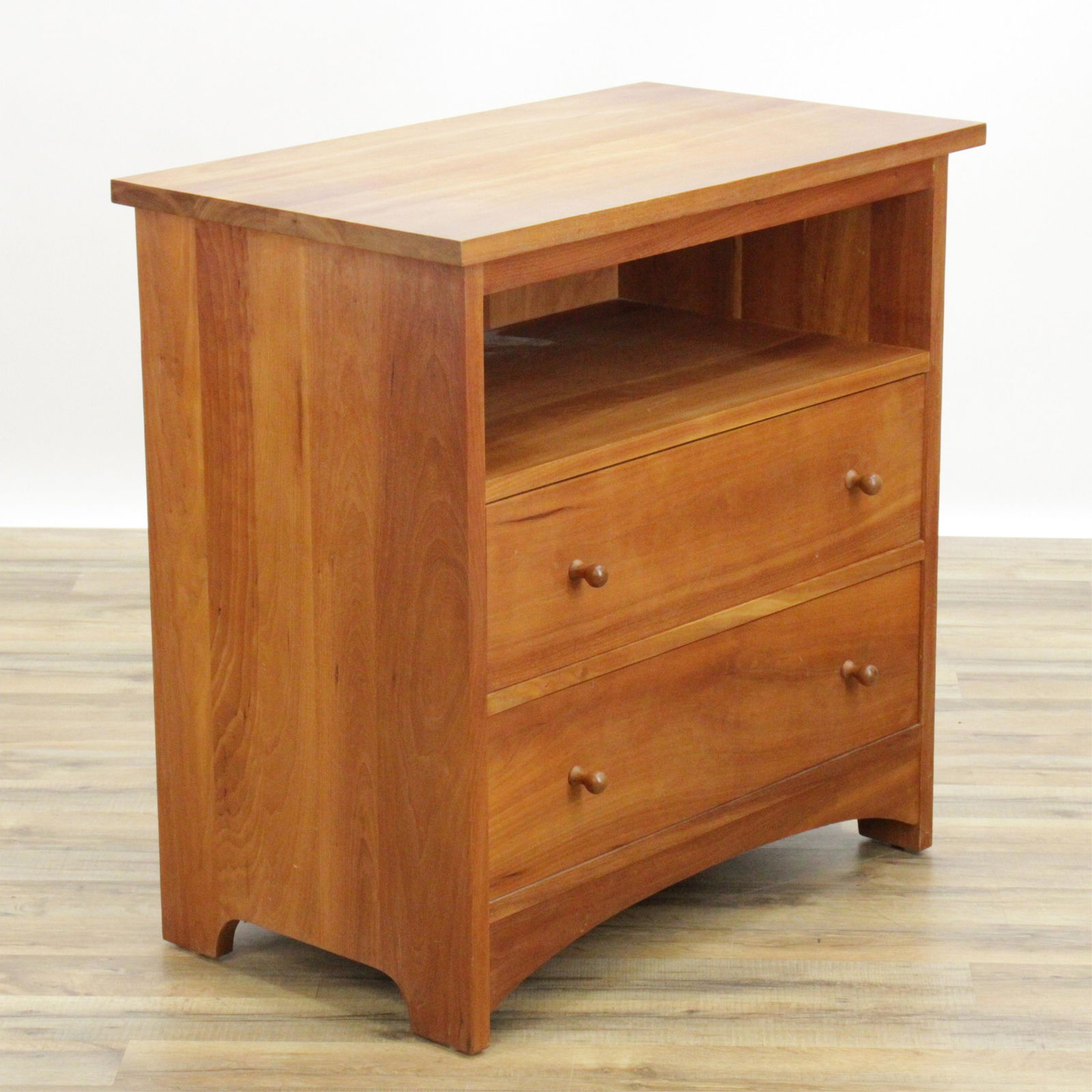 Stickley Cherry Bedside Chest (1 of 4)