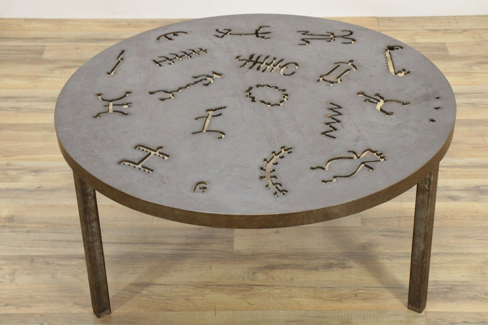 Keith Haring Style Wrought Iron Coffee Table (1 of 3)
