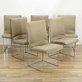 6 Milo Baughman Chrome Chairs, Thayer Coggin (1 of 9)
