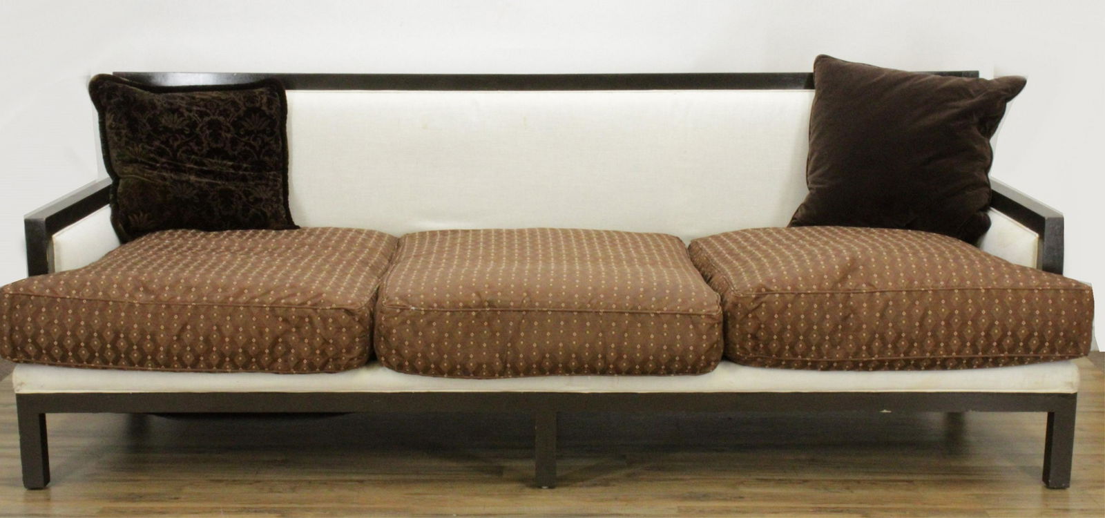 Manner of Tom Stringer Wood/Upholstered Sofa (1 of 10)