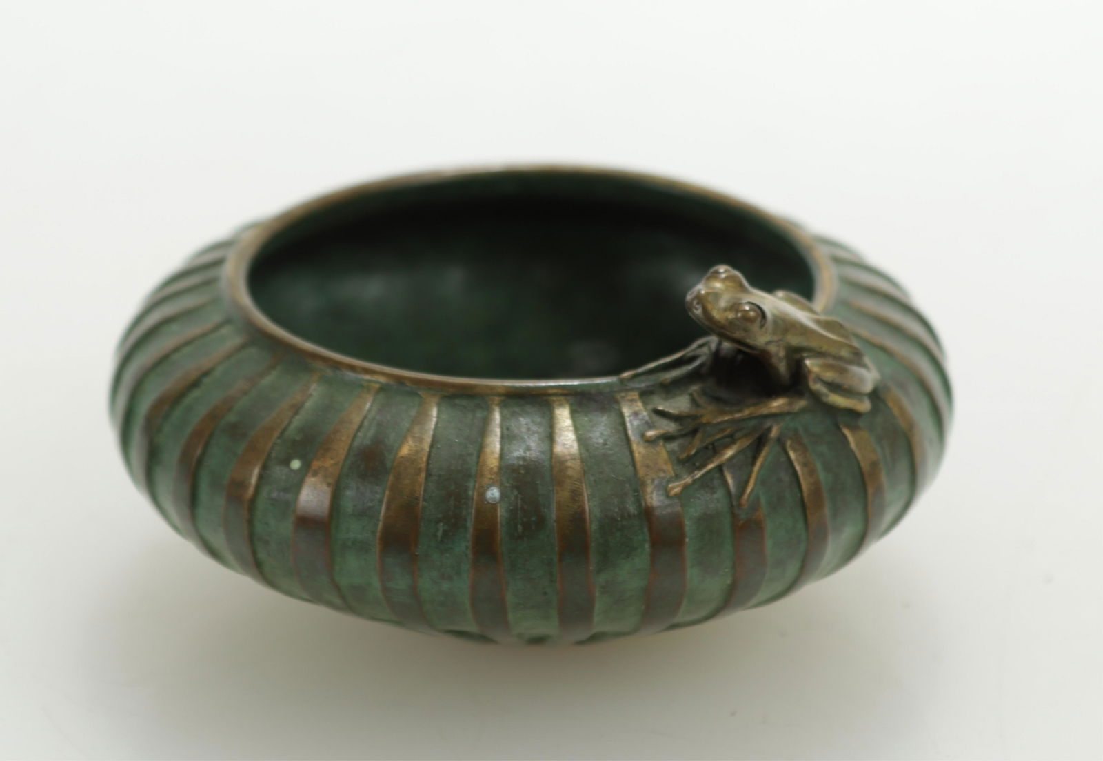 Pozycinski Studios Bronze Frog Bowl (1 of 5)