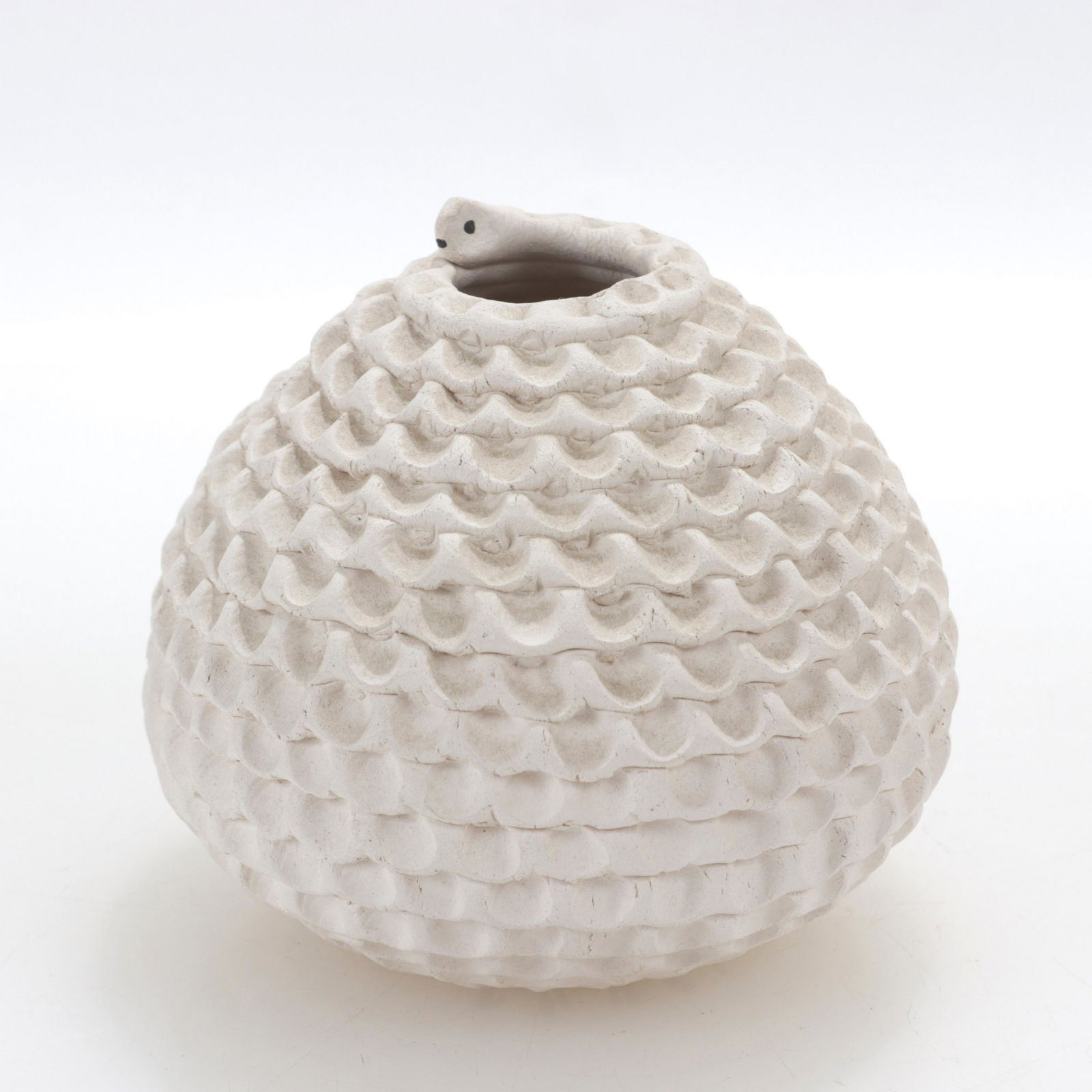 Jackie Shutiva - Acoma Corregated Snake Jar (1 of 3)