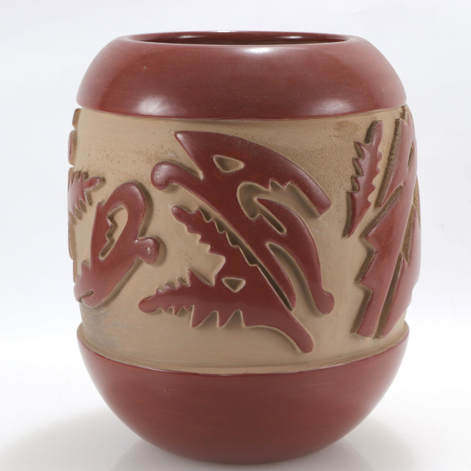 Mary Archuleta - Santa Clara Redware Vase (1 of 3)