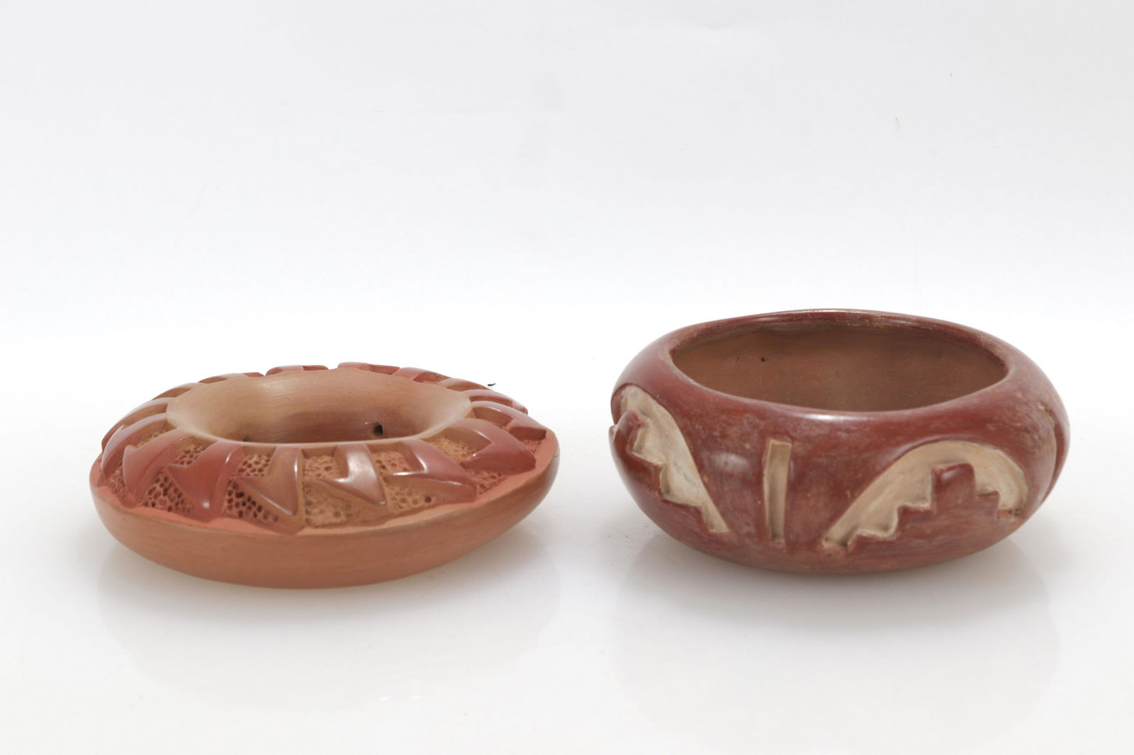 Two Santa Clara Redware Vessels (1 of 3)