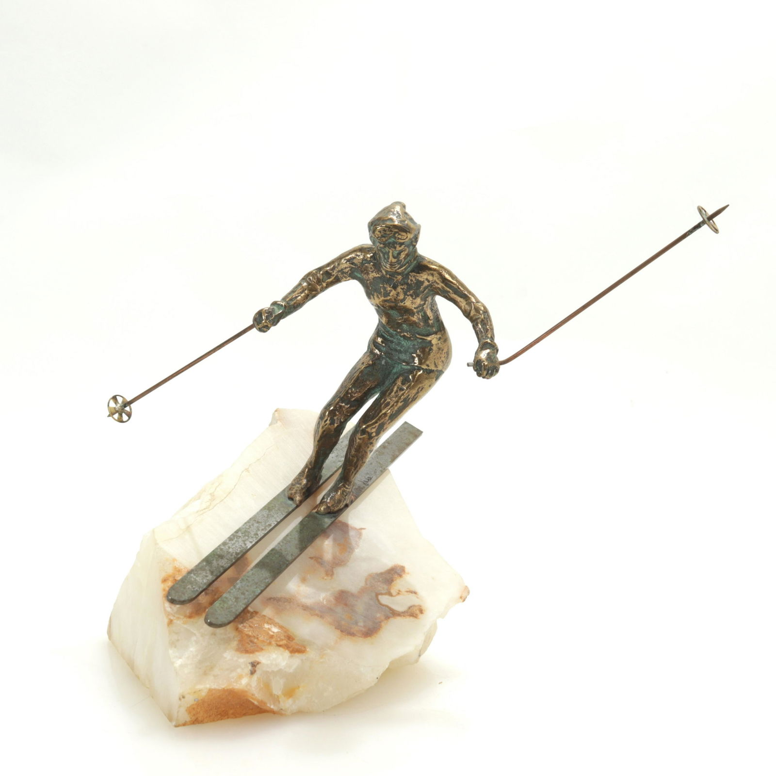 Curtis Jere, Female Bronze Skier, Signed (1 of 4)