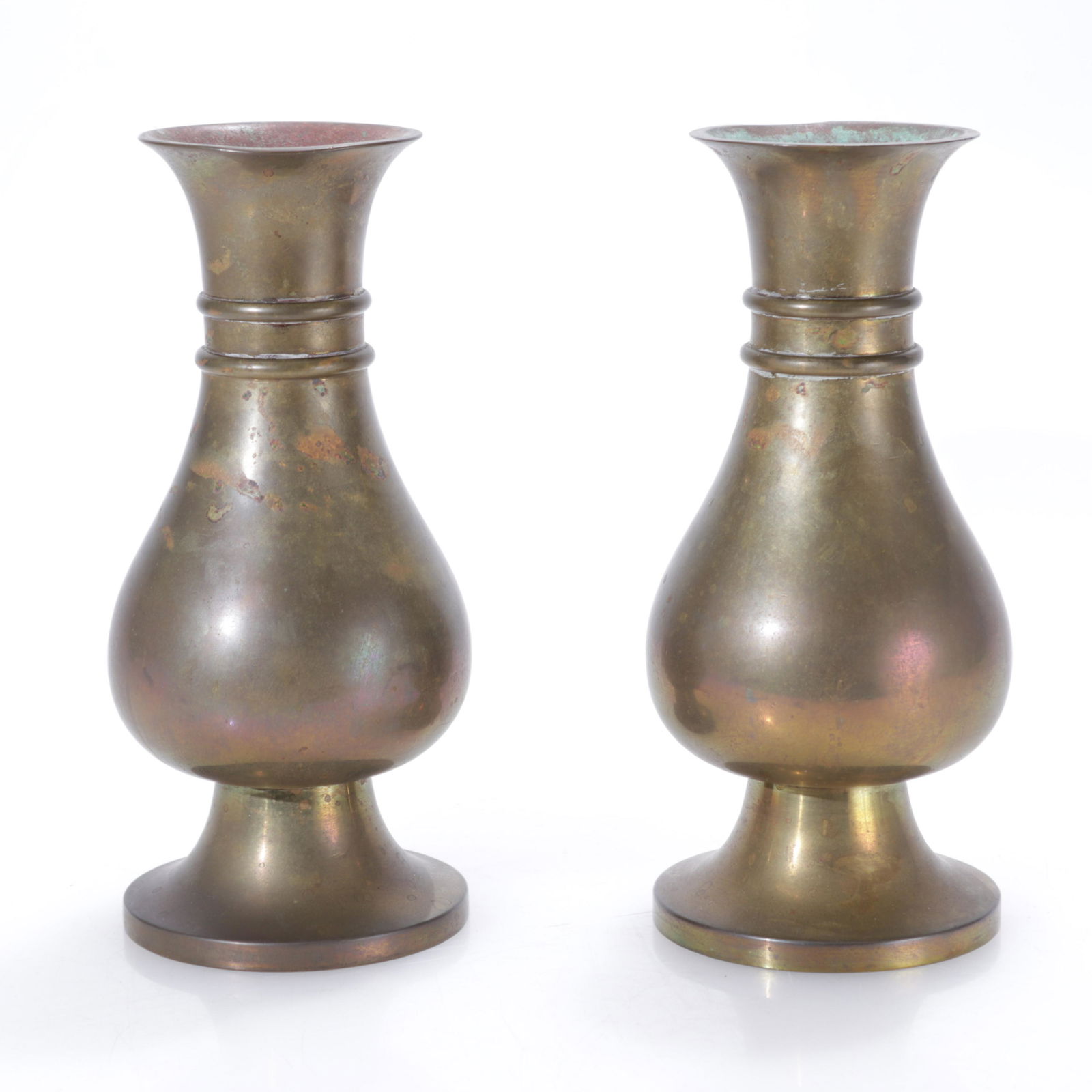 Pair Chinese Style Bronze Vases (1 of 4)