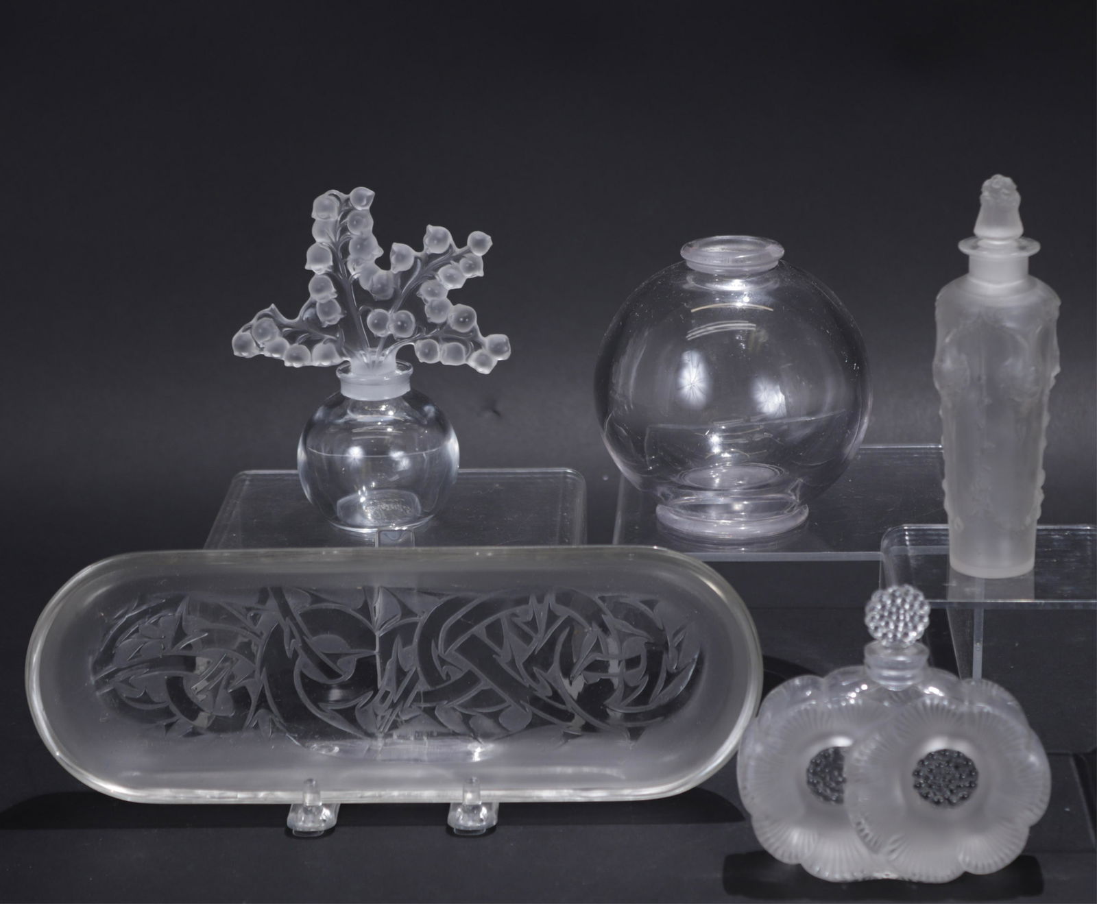 Group of Lalique & R. Lalique Dresser Items (1 of 8)