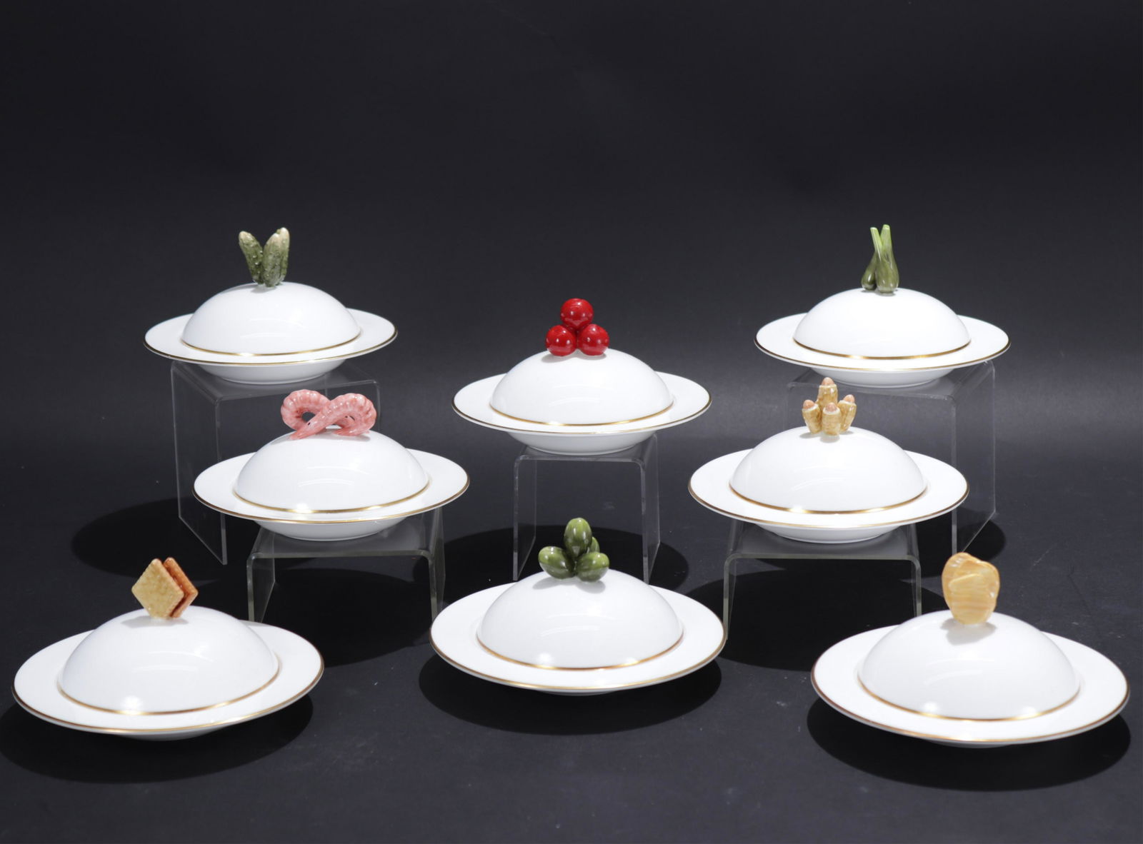 8 Royal Worcester for Asprey Co. Covered Dishes (1 of 5)