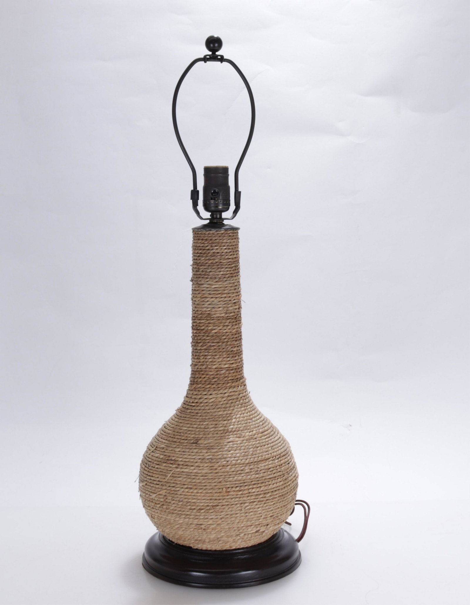 Contemporary Woven Rush Lamp: Contemporary Woven Rush Lamp Dimensions: To the fixture 17" H (DWINT56)(MS)
