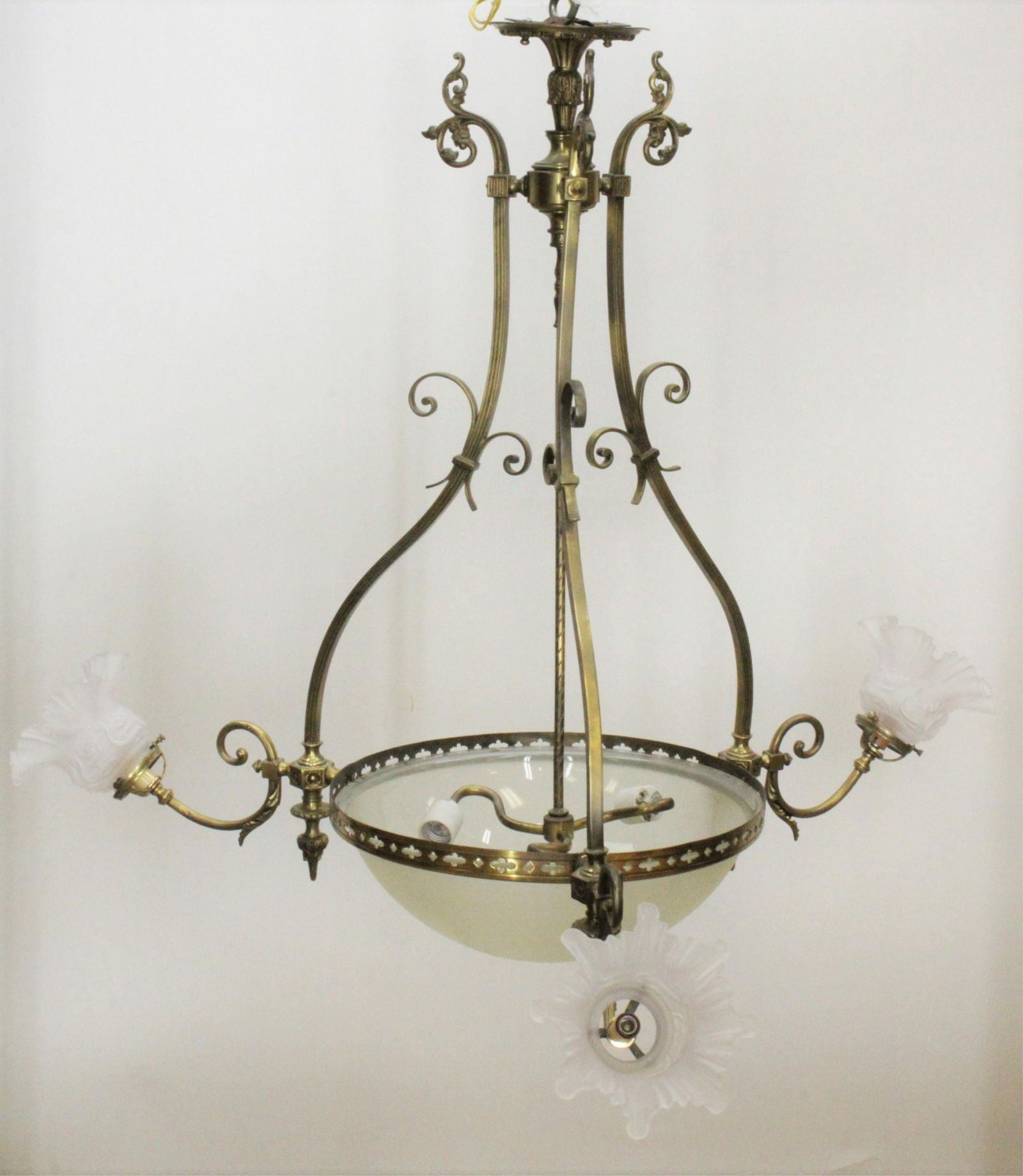 Six Light Victorian Gasolier Styled Chandelier (1 of 6)