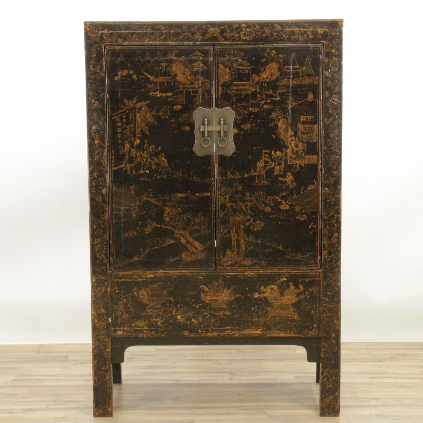 Chinese Lacquer Storage Cabinet (1 of 5)