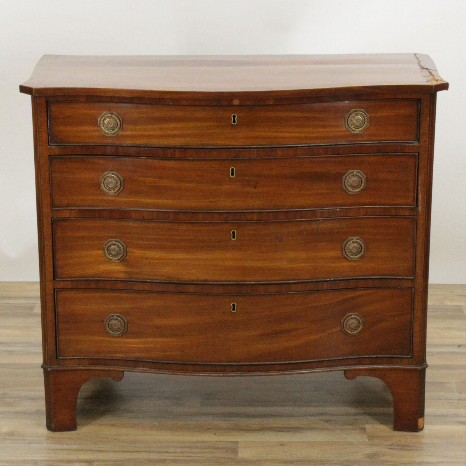 George III Mahogany Inlaid Chest (1 of 10)