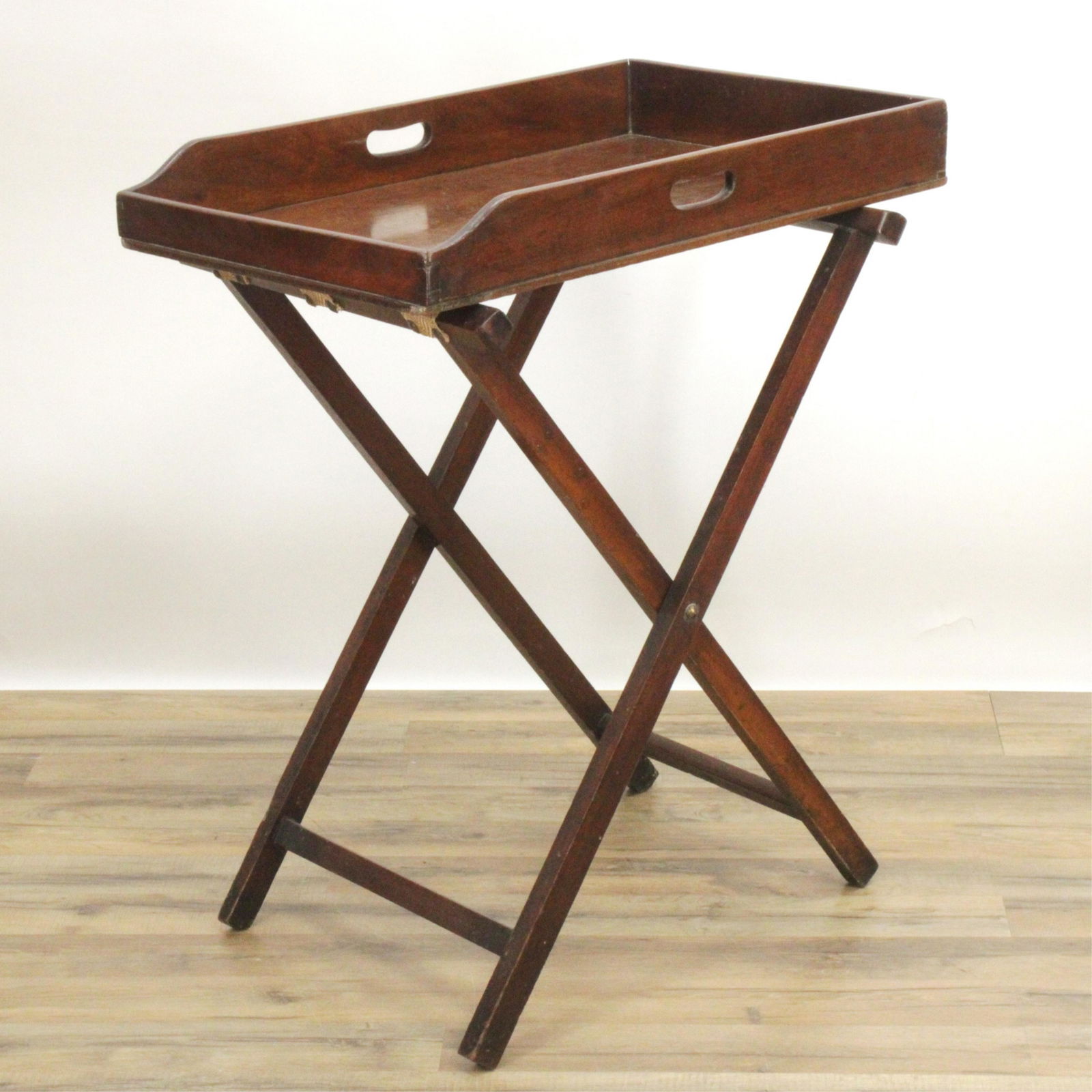 George III Mahogany Folding Butler's Tray, 19th C. (1 of 4)