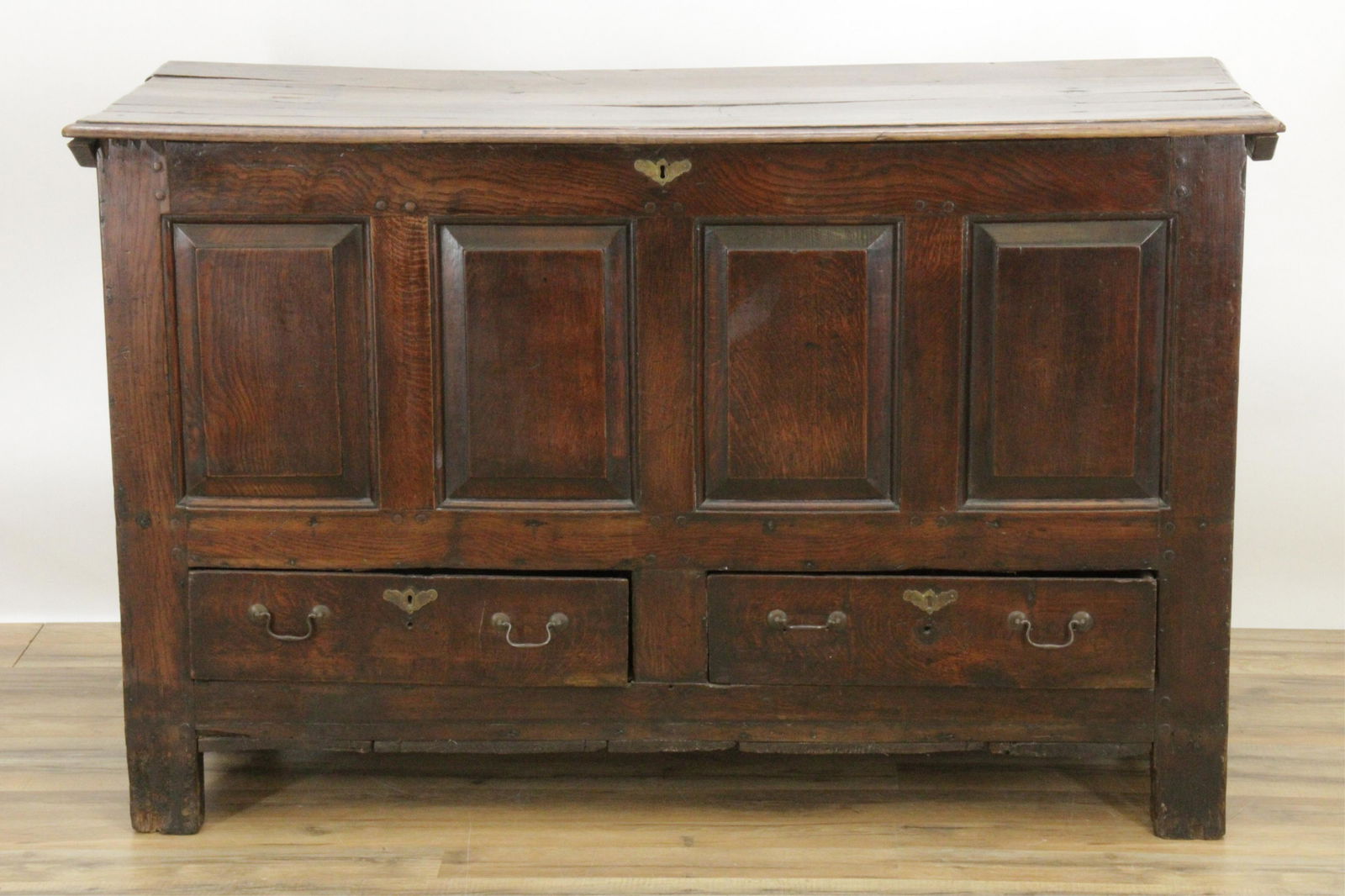 George III Oak Blanket Chest, 18th C. (1 of 10)