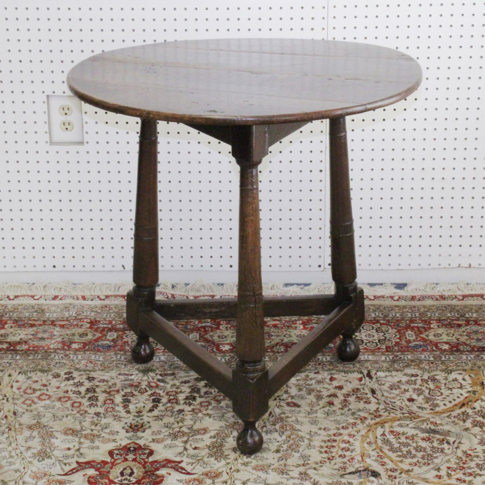 George III Oak Cricket Table (1 of 5)