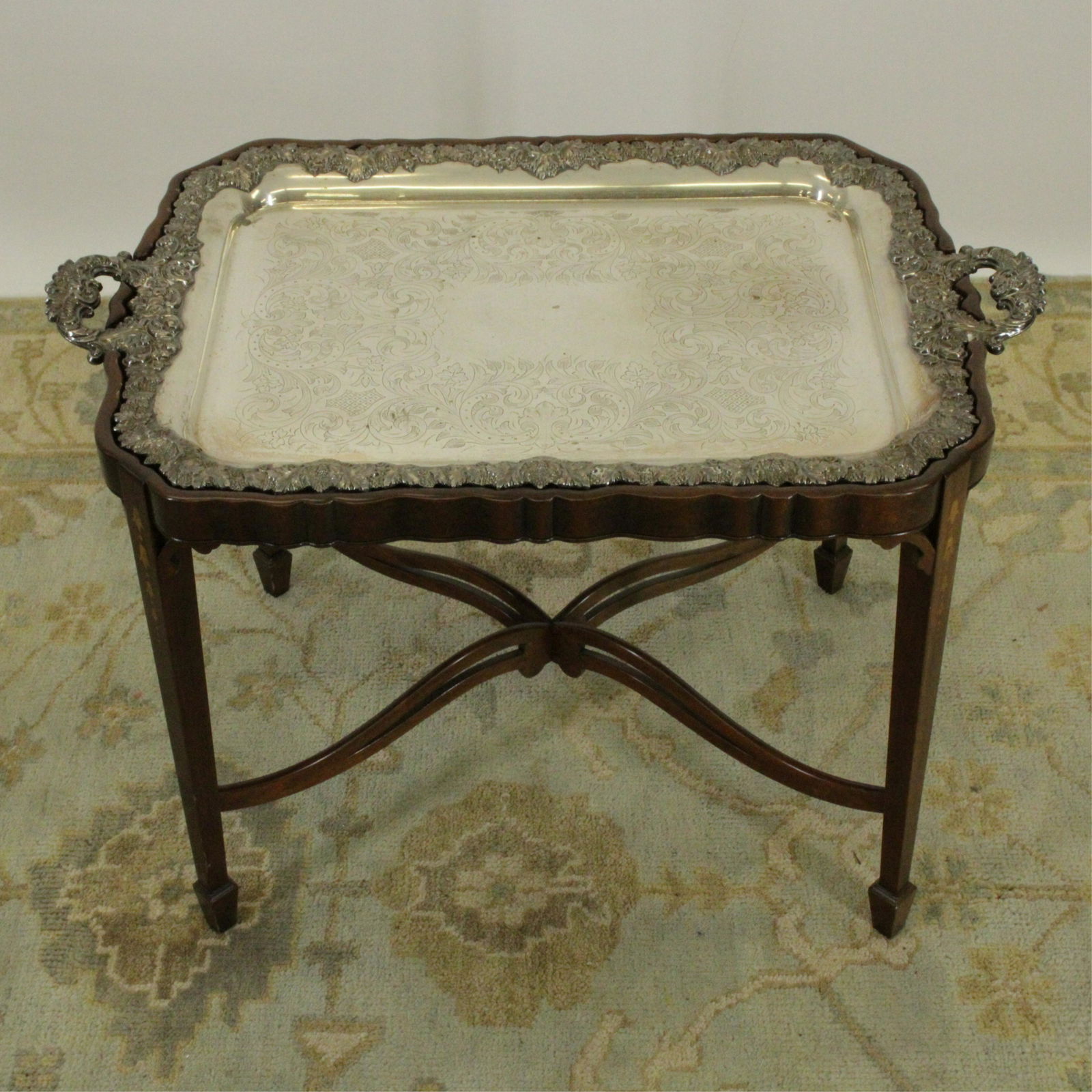Edwardian Style Butlers Tray Cocktail Table (1 of 8)