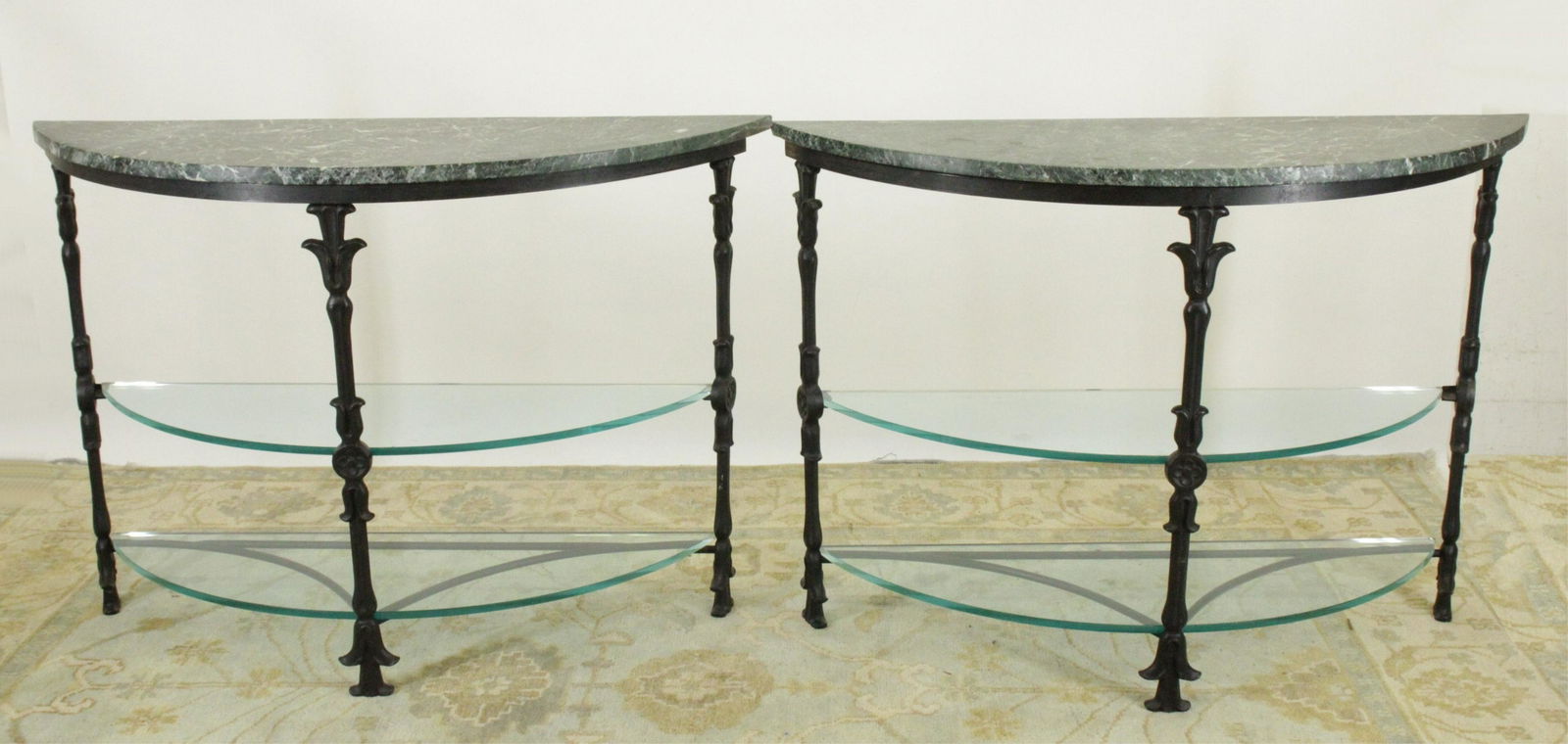 Pr. of Iron Classical Style Console Table (1 of 7)