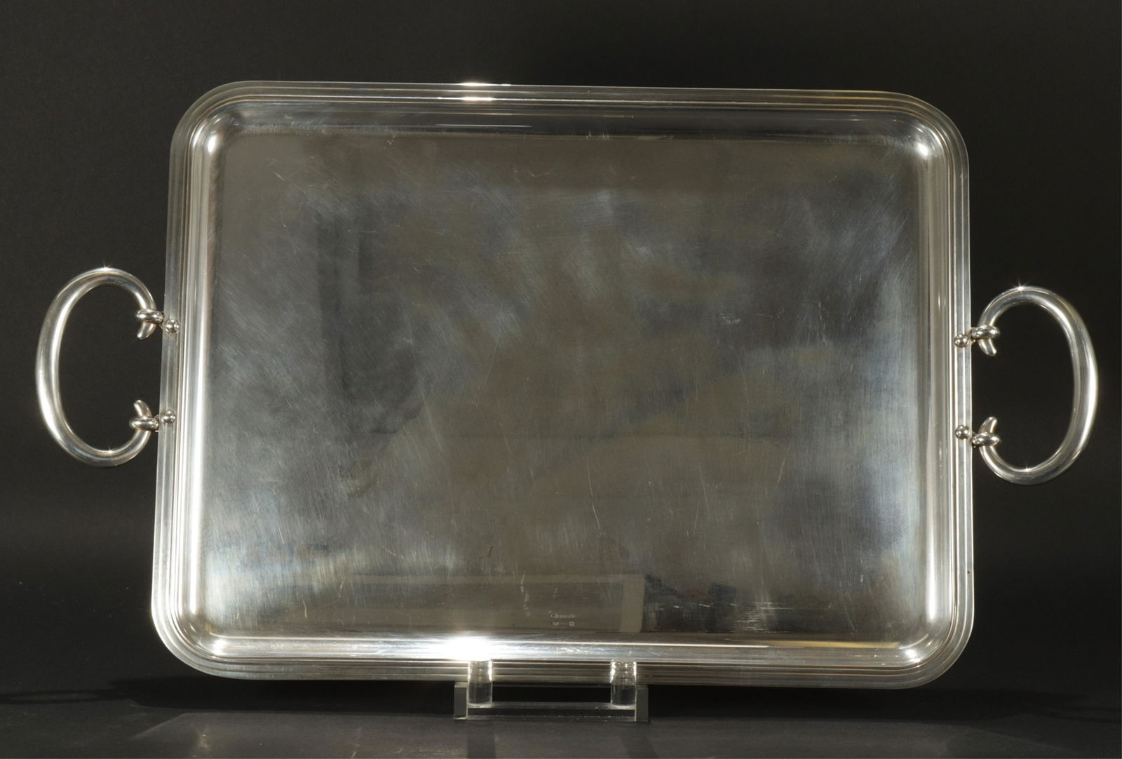 Christofle Two Handle Silverplate Tray (1 of 5)