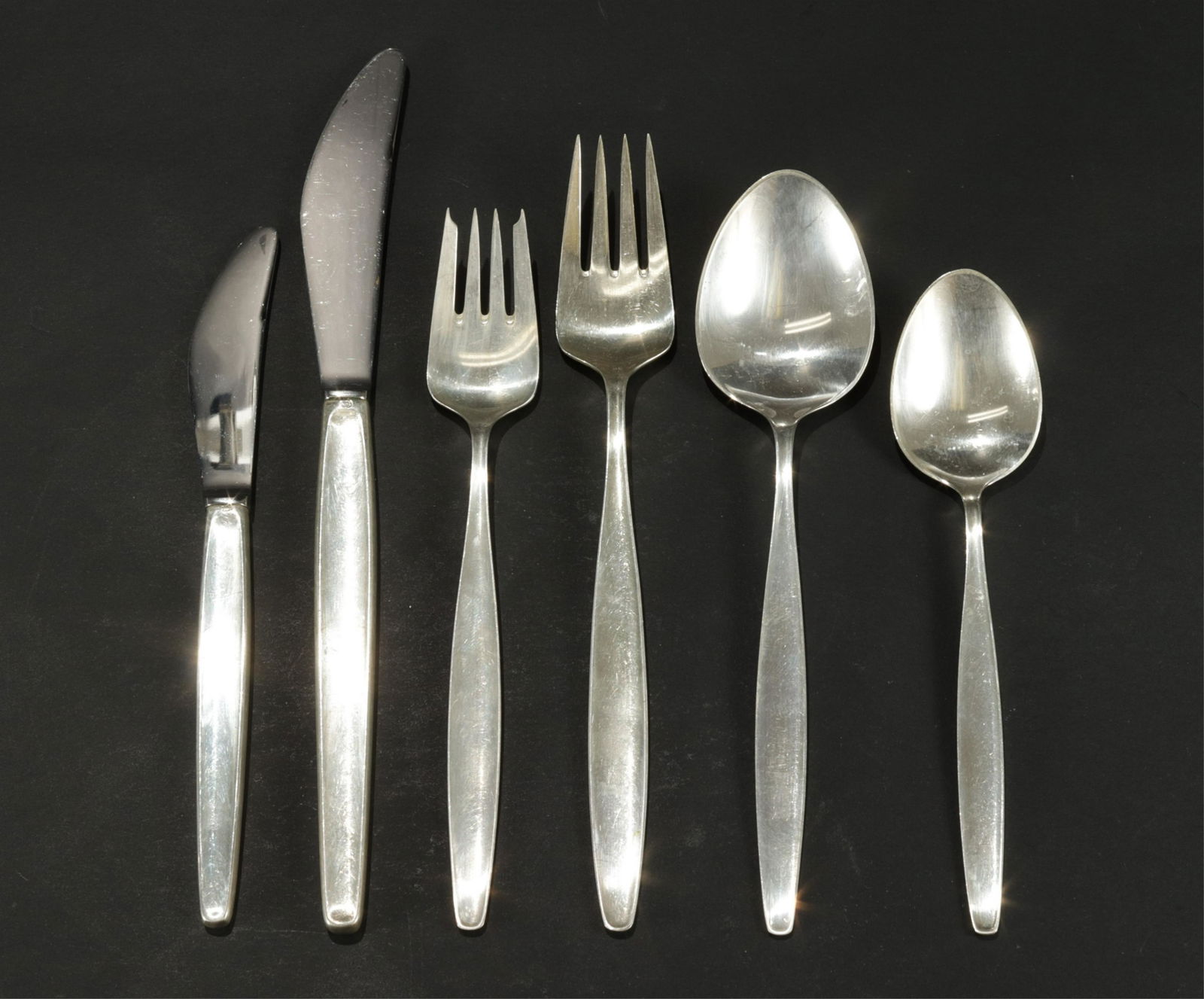Georg Jensen Cypress Sterling Flatware Service (1 of 6)
