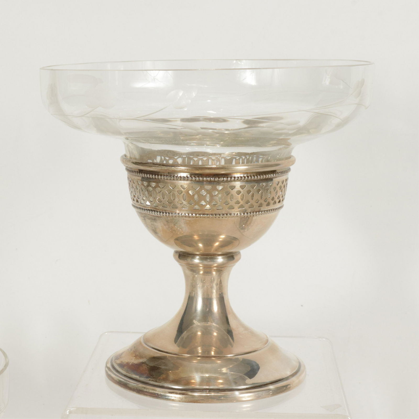Set of 10 Sterling Silver and Glass Compotes (1 of 8)