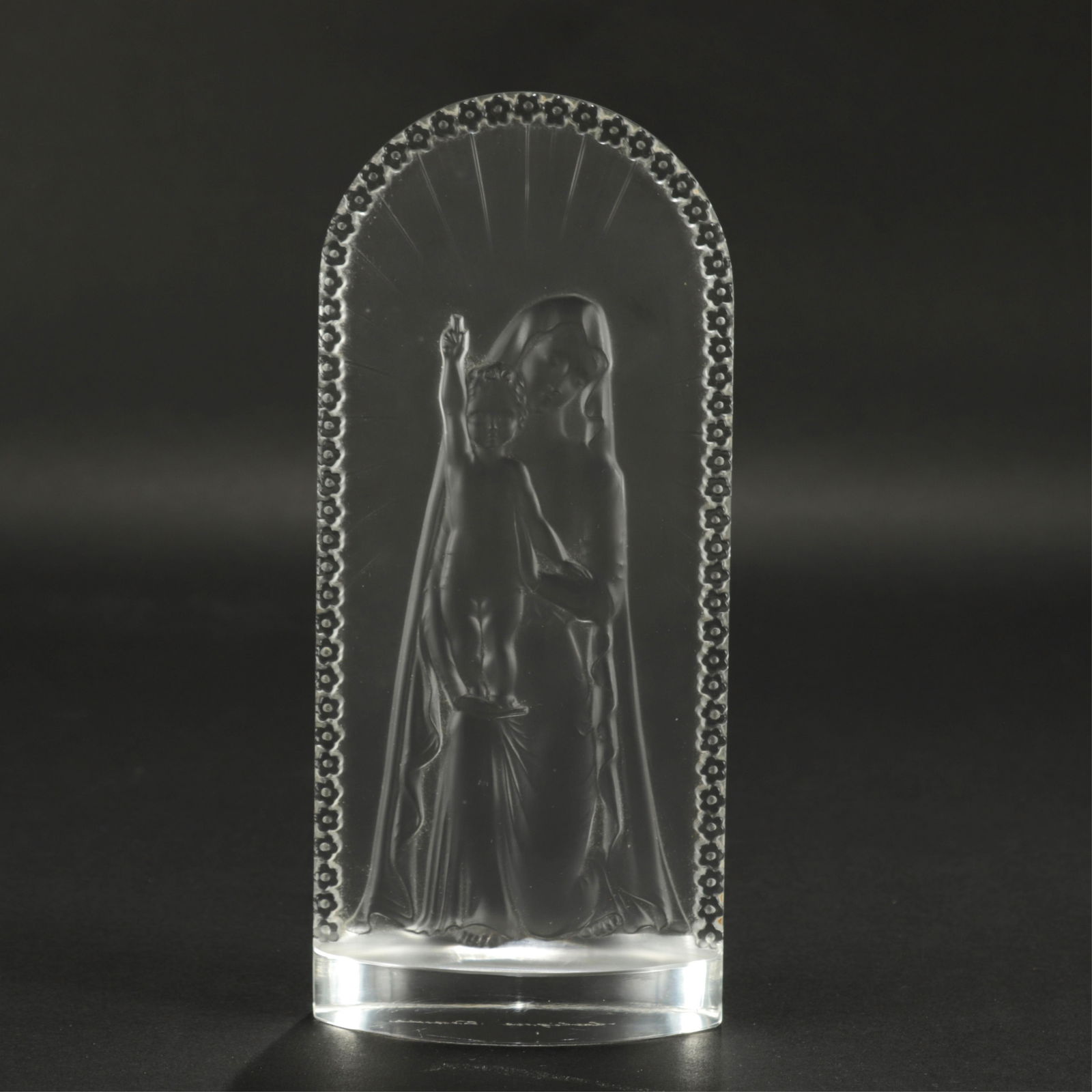 Lalique Madonna & Child Plaque (1 of 6)