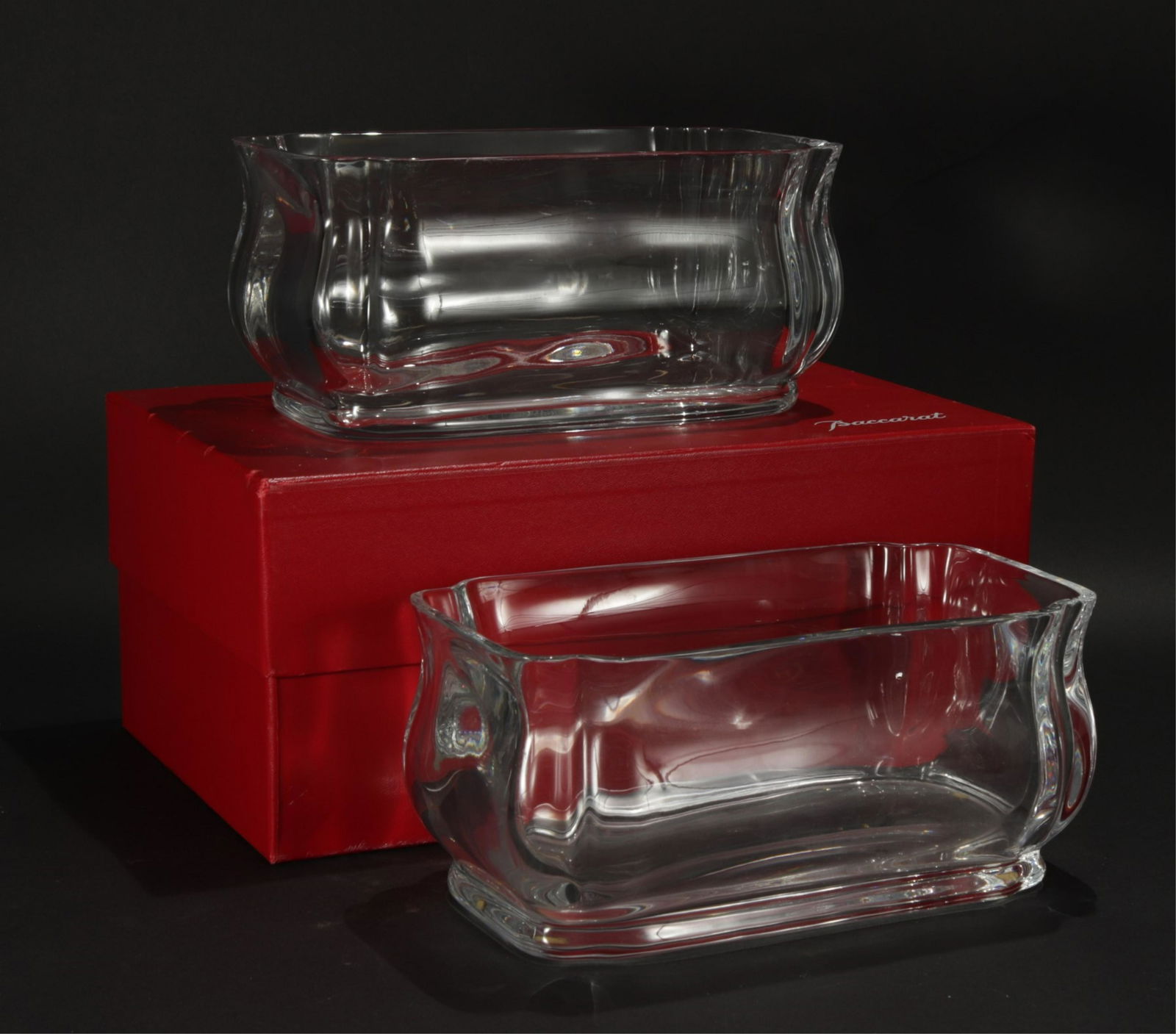 Pair of Baccarat Crystal Jardinieres (1 of 5)
