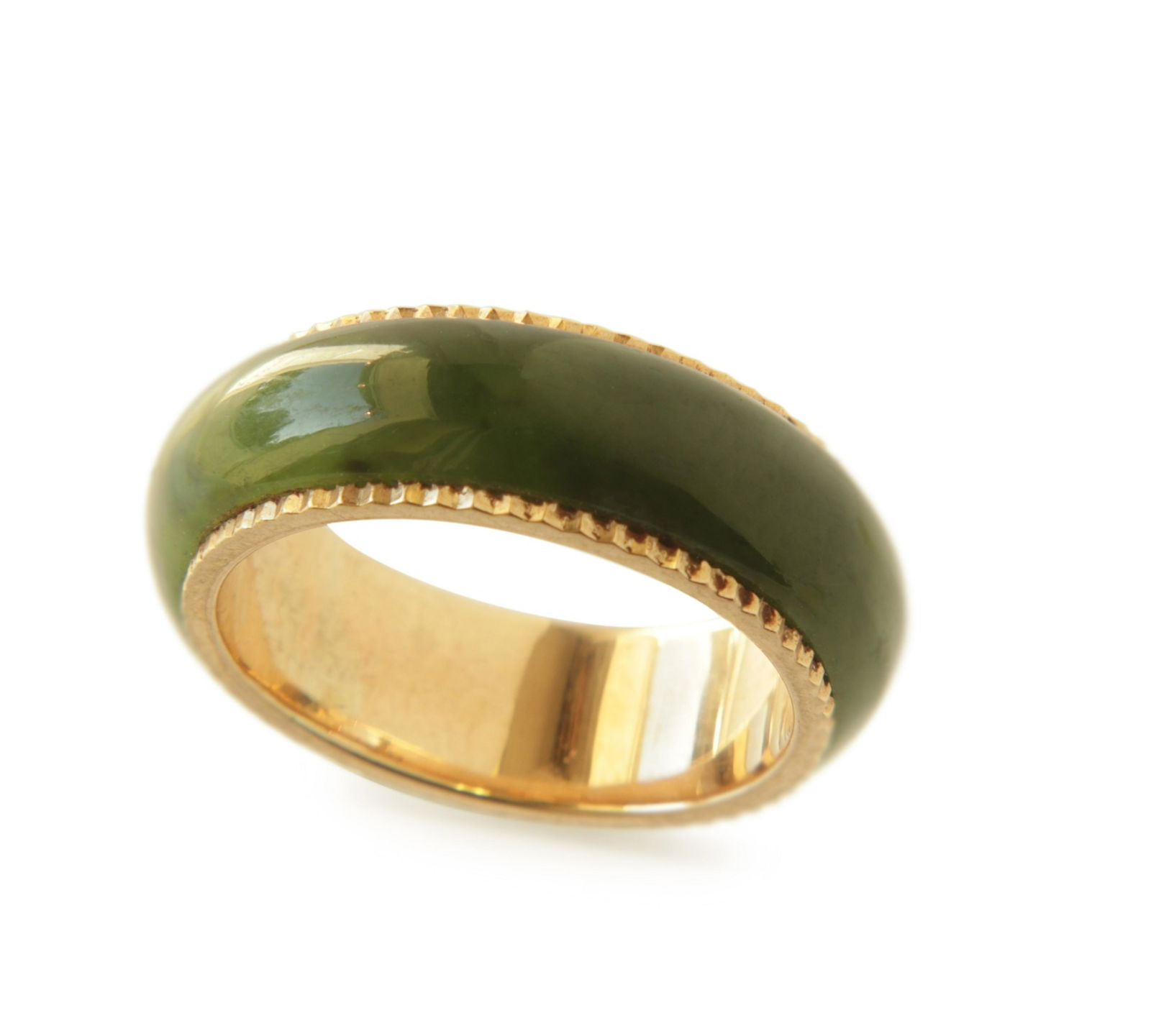 Jade and 14k Gold Ring (1 of 3)