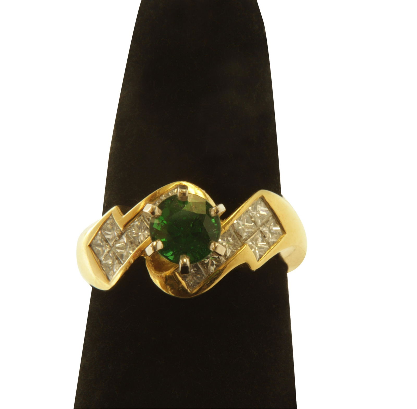 Tsavorite & Diamond Ring (1 of 4)