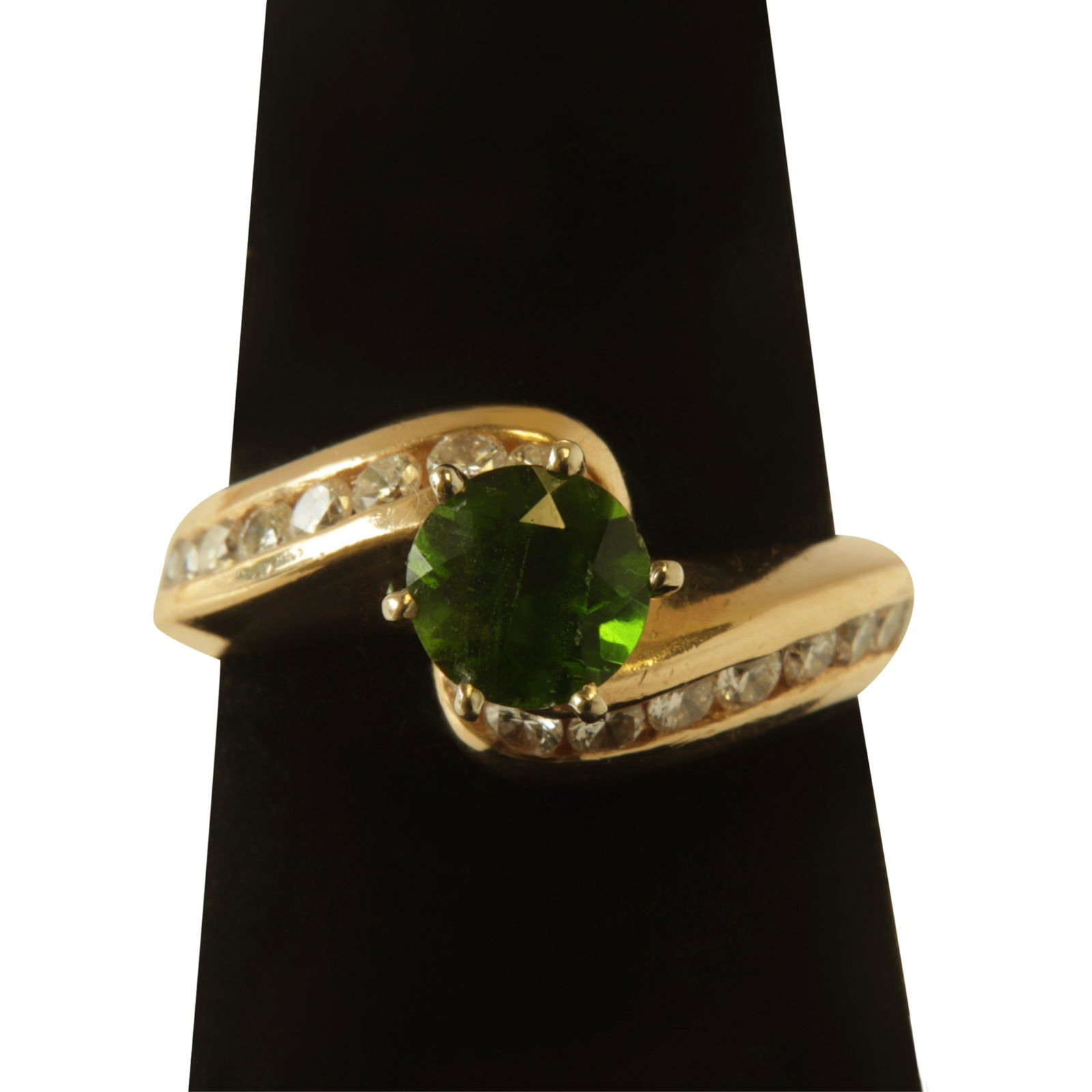 Tsavorite & Diamond Ring (1 of 3)