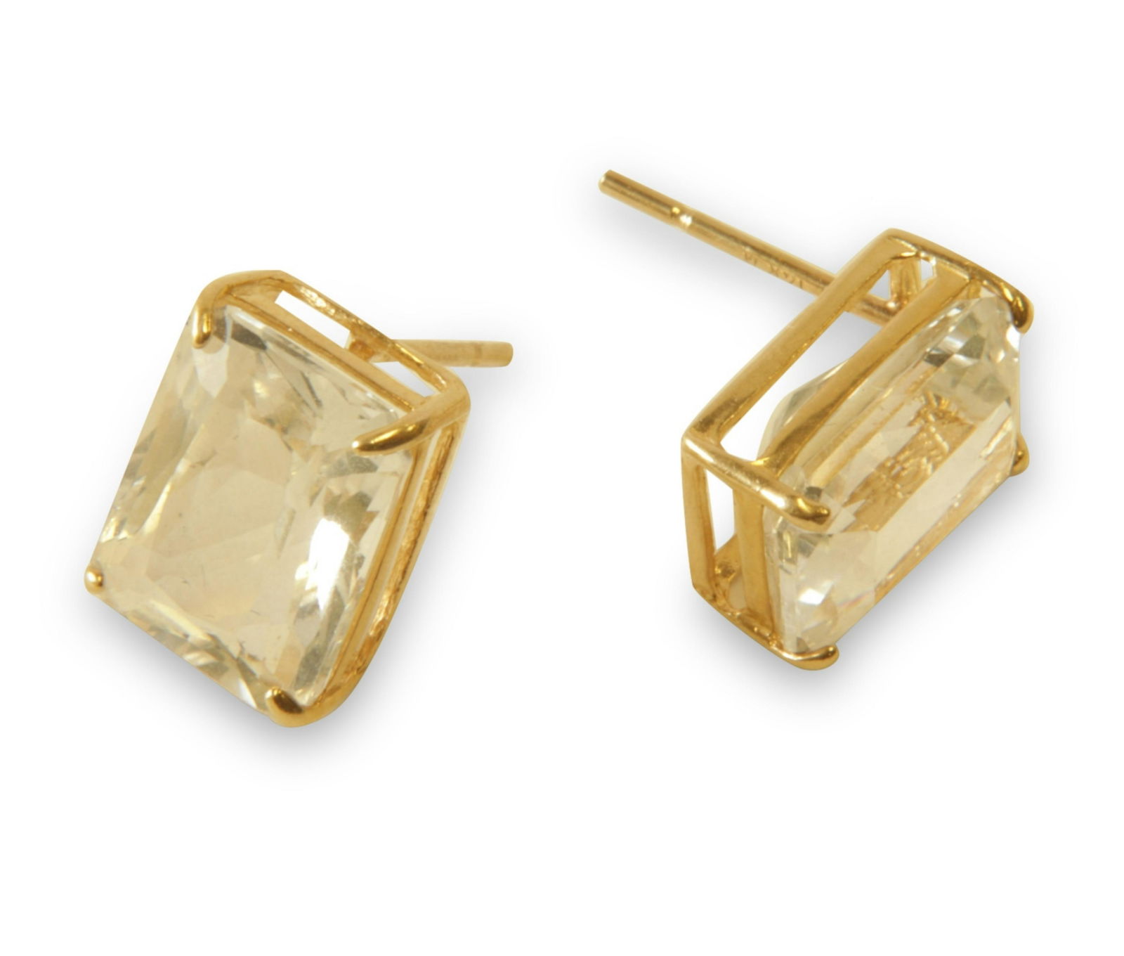 Pair of 6.26 tcw White Topaz Earrings (1 of 2)