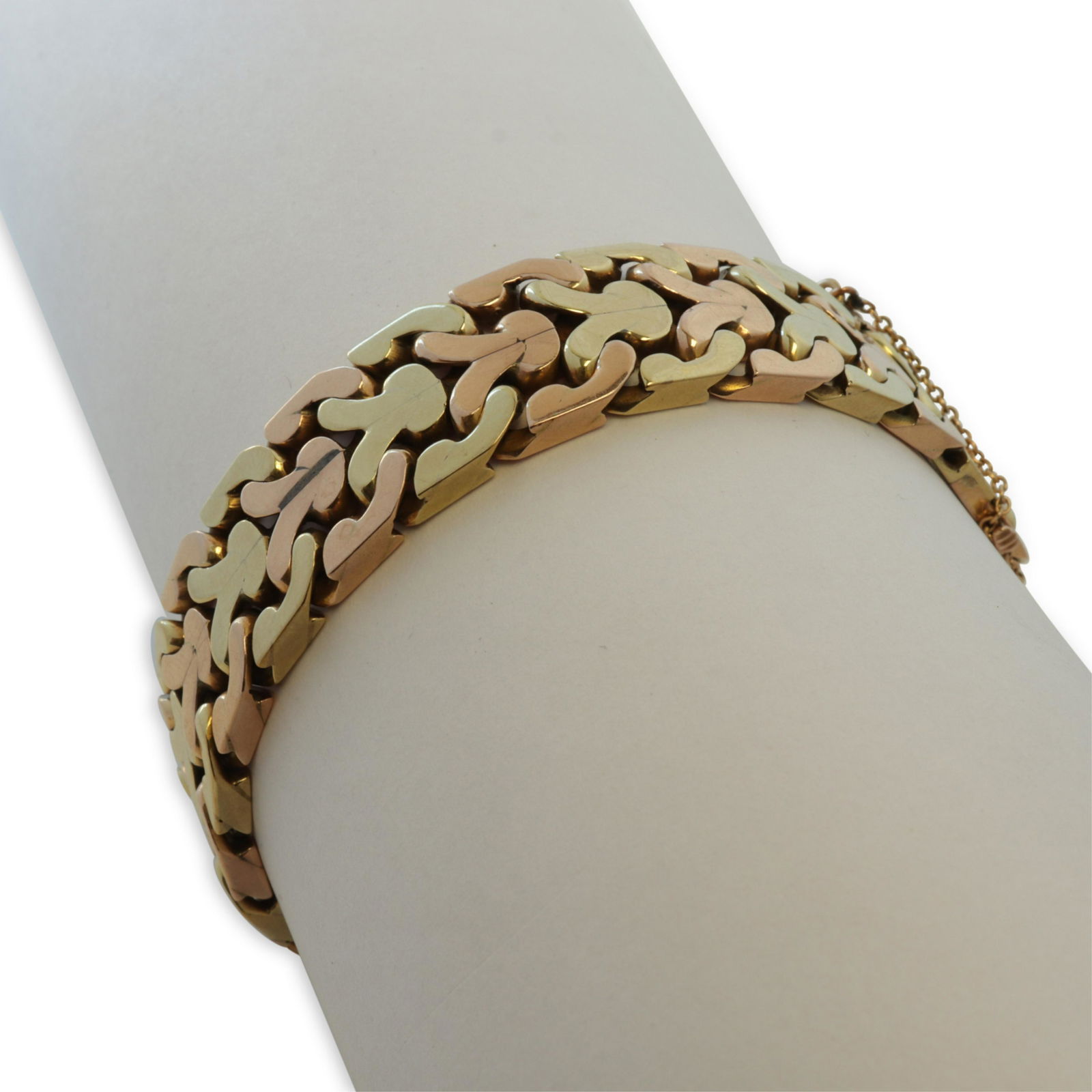 Art Deco 14k Yellow & Rose Gold Bracelet (1 of 4)