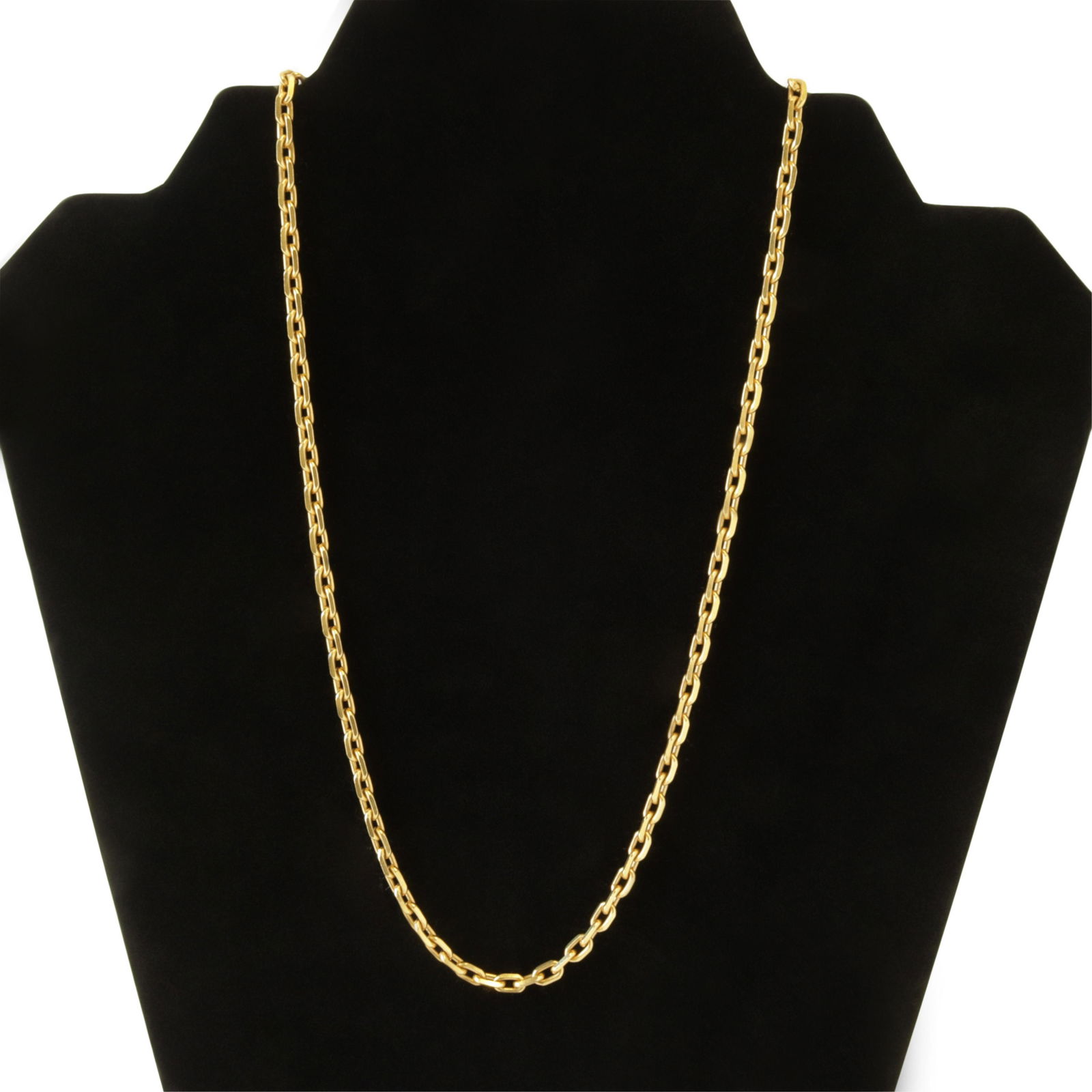 18K Elongated Link Gold Chain (1 of 2)