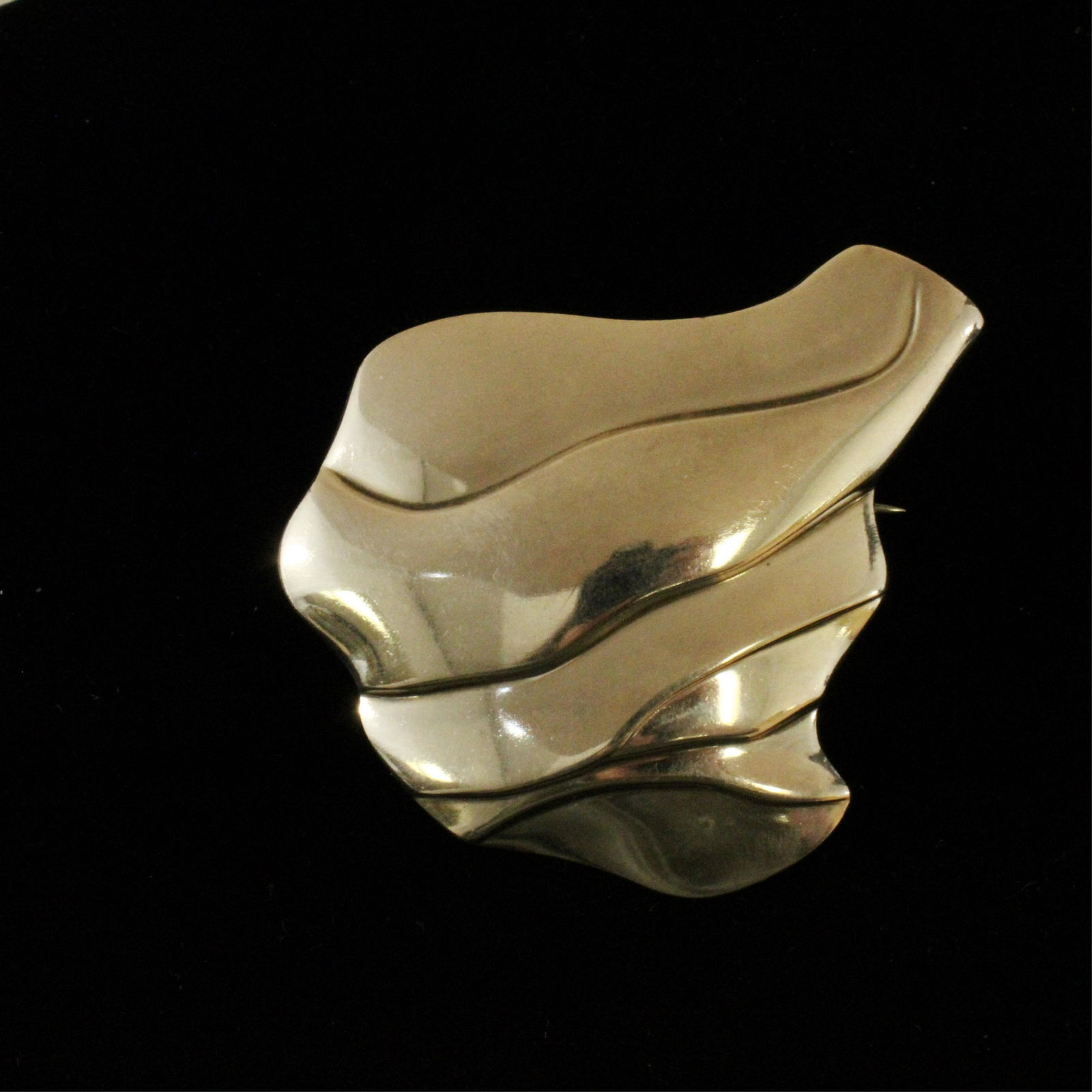 Georg Jensen Modernist Brooch, # 395, Kortzau (1 of 3)