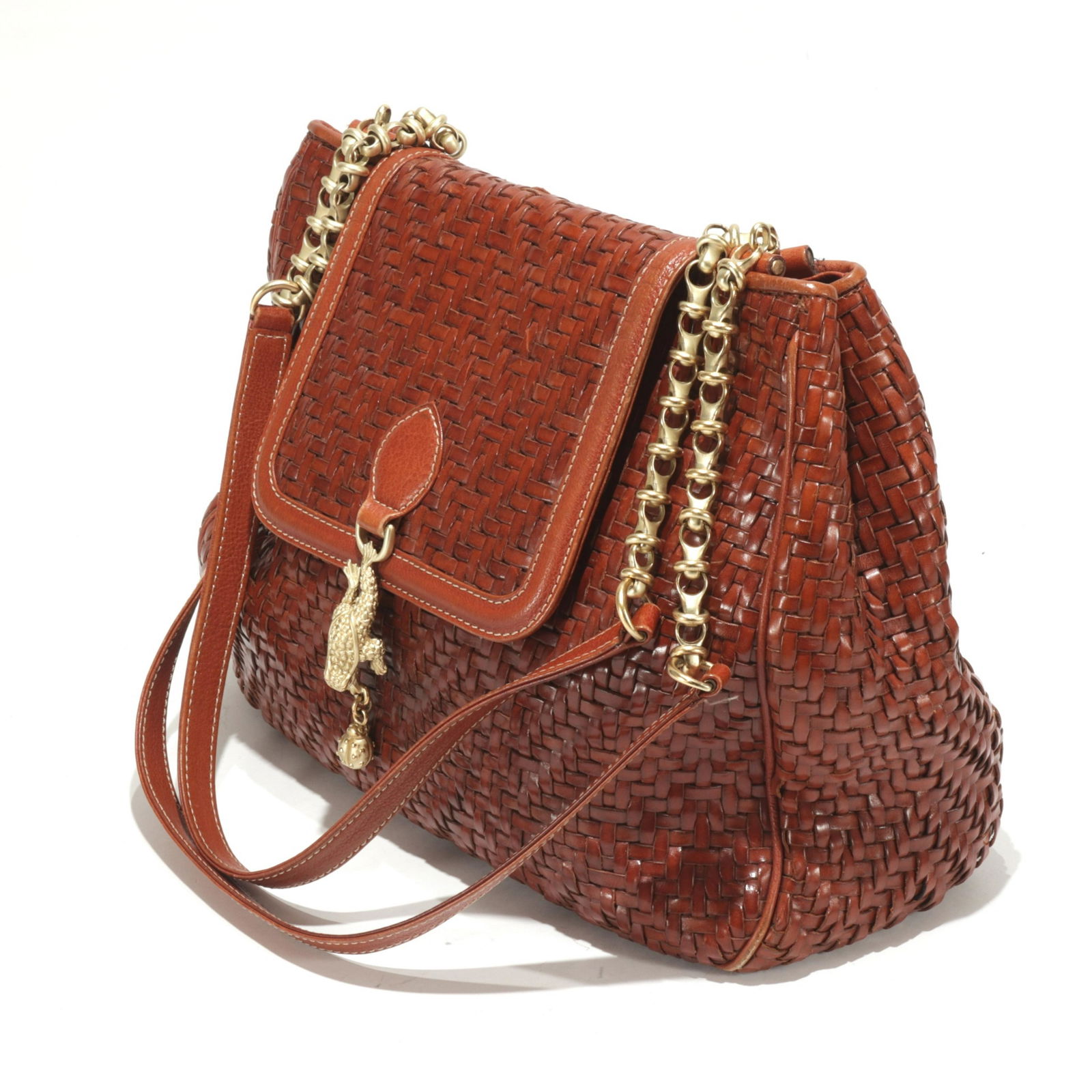 Barry Kieselstein-Cord Woven Leather Shoulder Bag (1 of 7)