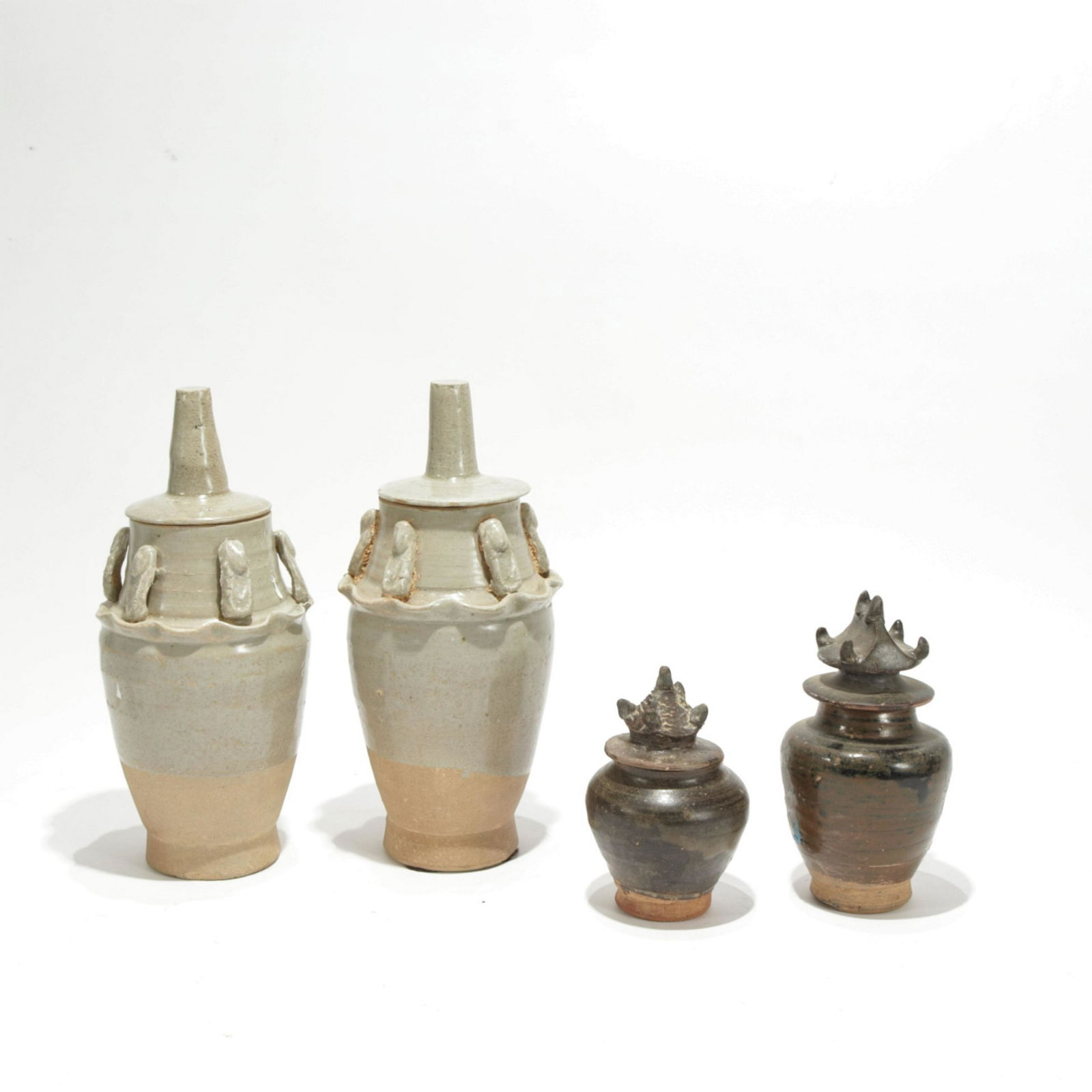 Four Small Chinese Funerary Jars (1 of 7)