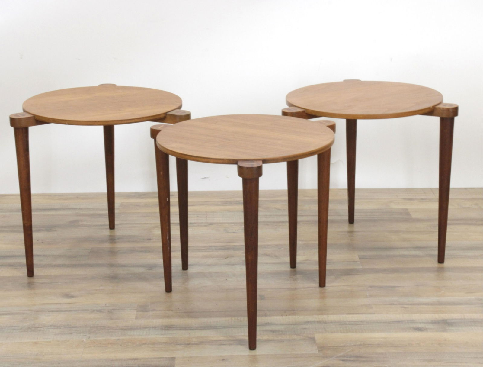 3 Danish Modern Teak Stacking Tables, c.1965 (1 of 9)