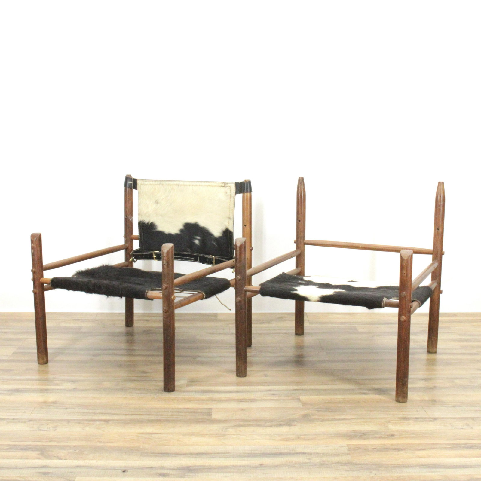 Pair of Arne Norell Rosewood 'Safari' Chairs (1 of 7)