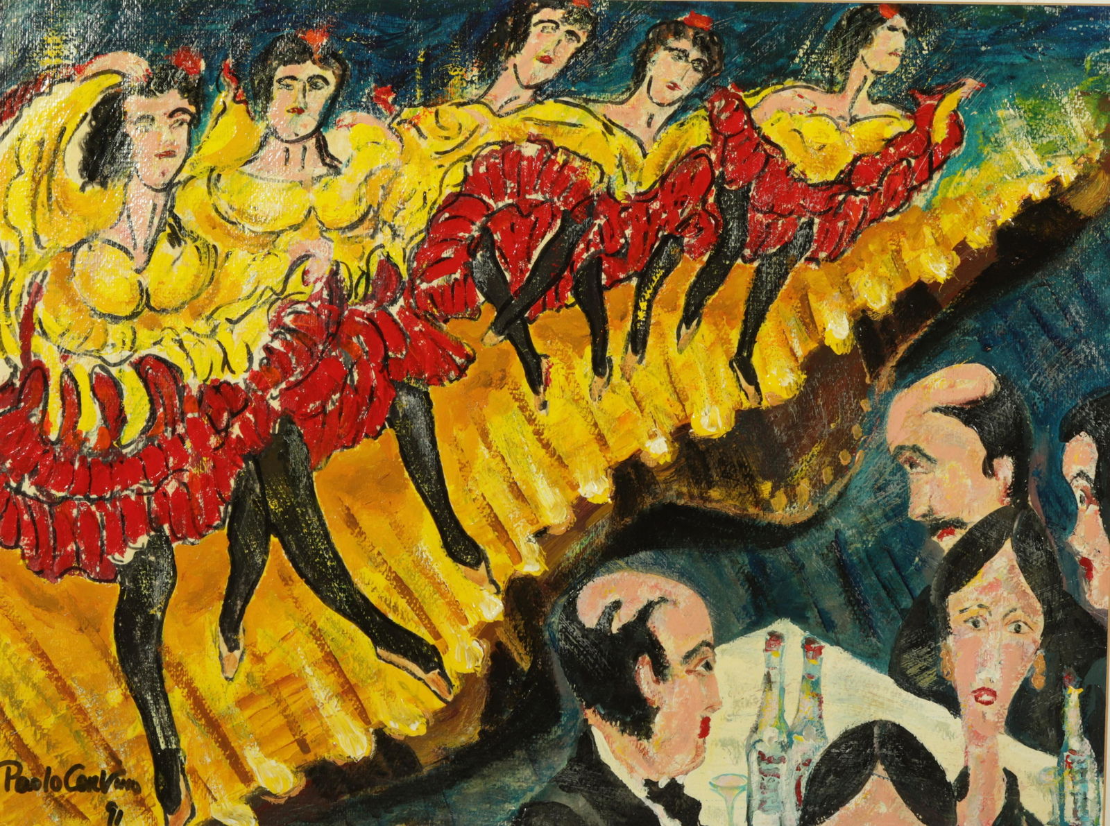 Paolo Corvino, CanCan Nightclub Theater, O/Paper (1 of 4)