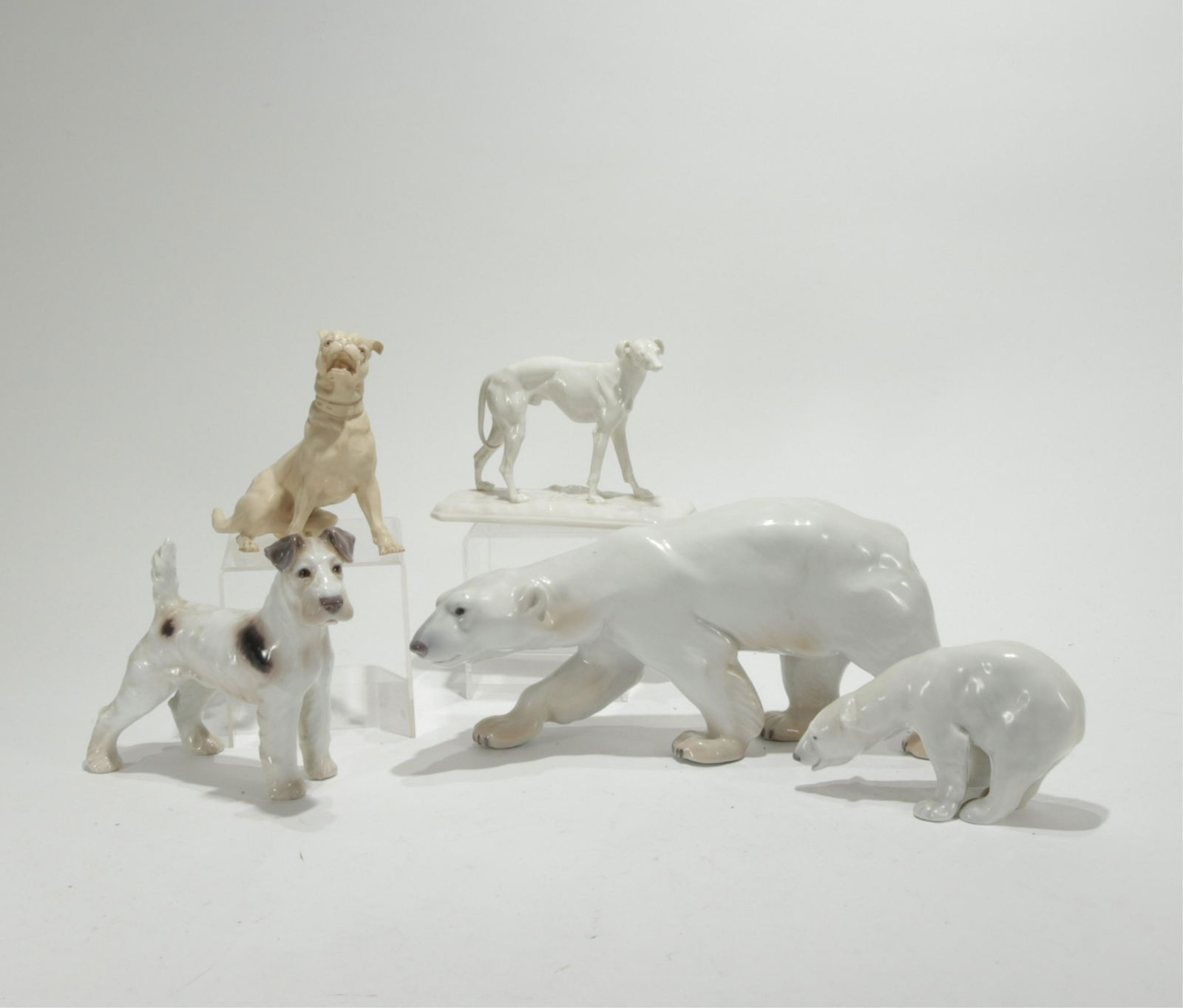 Group of Porcelain Dogs & Polar Bears (1 of 11)