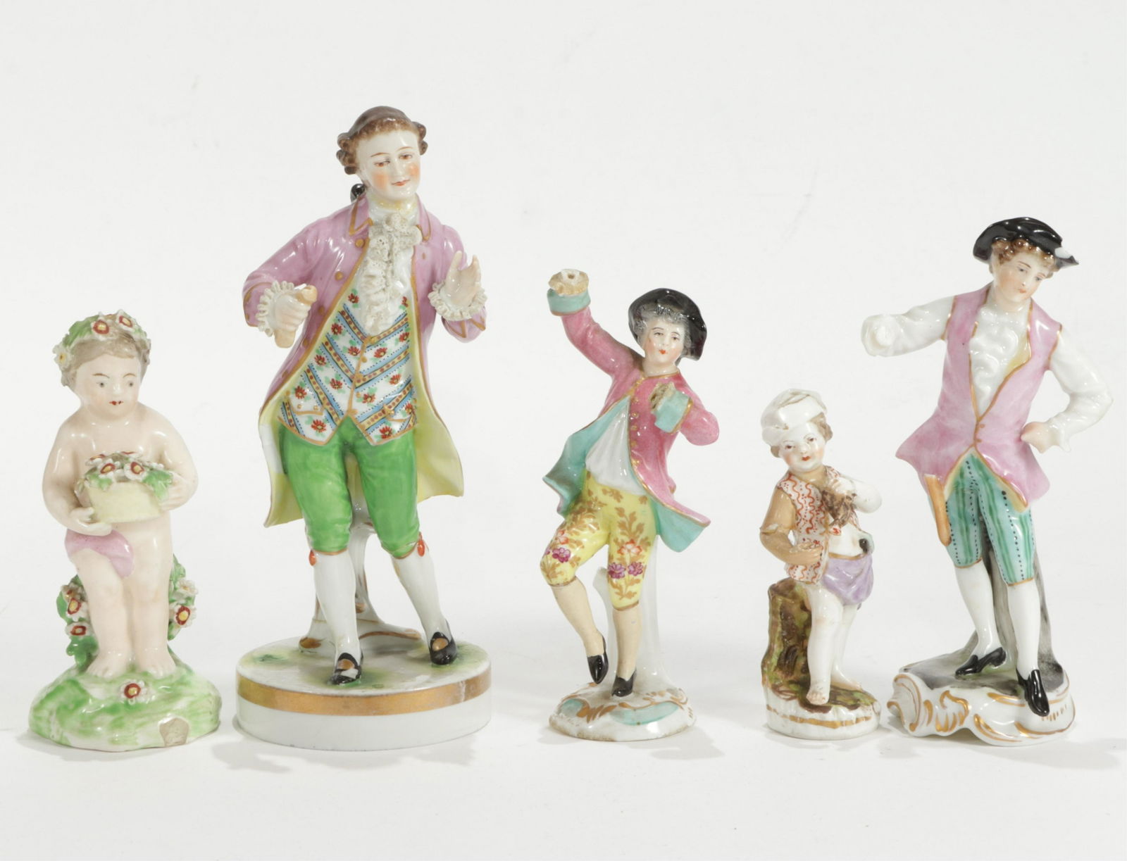 5 English and Continental Porcelain Figures (1 of 10)