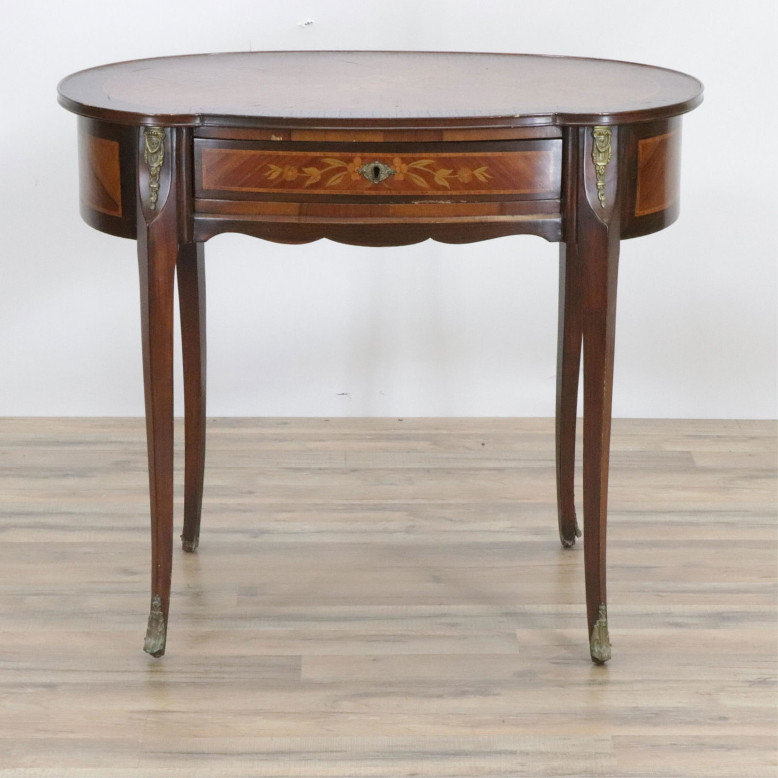 Louis XV Style Marquetry Writing Table (1 of 7)