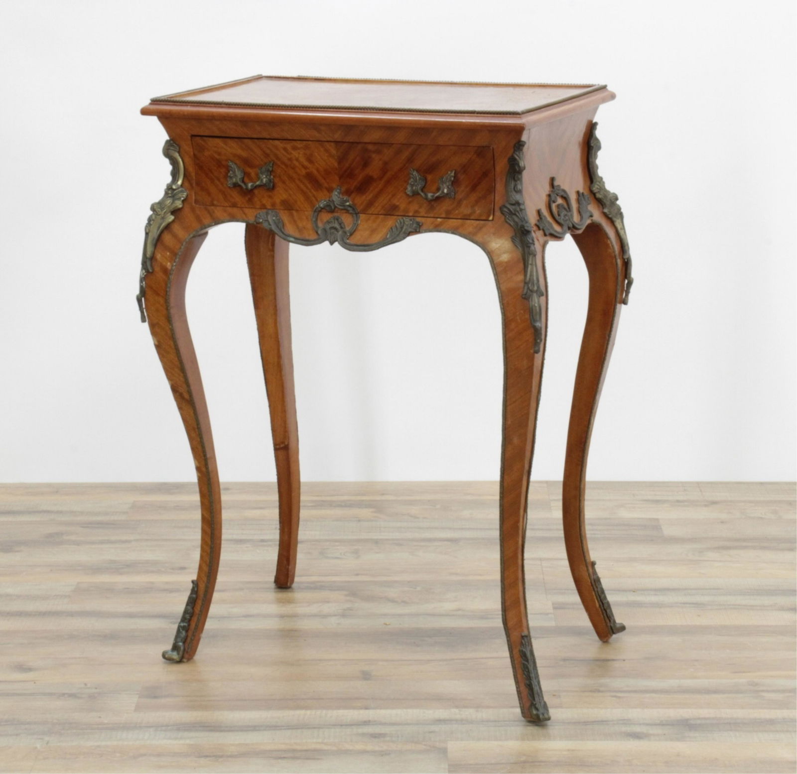 Metal Mounted Louis XVI Style Side Table (1 of 8)