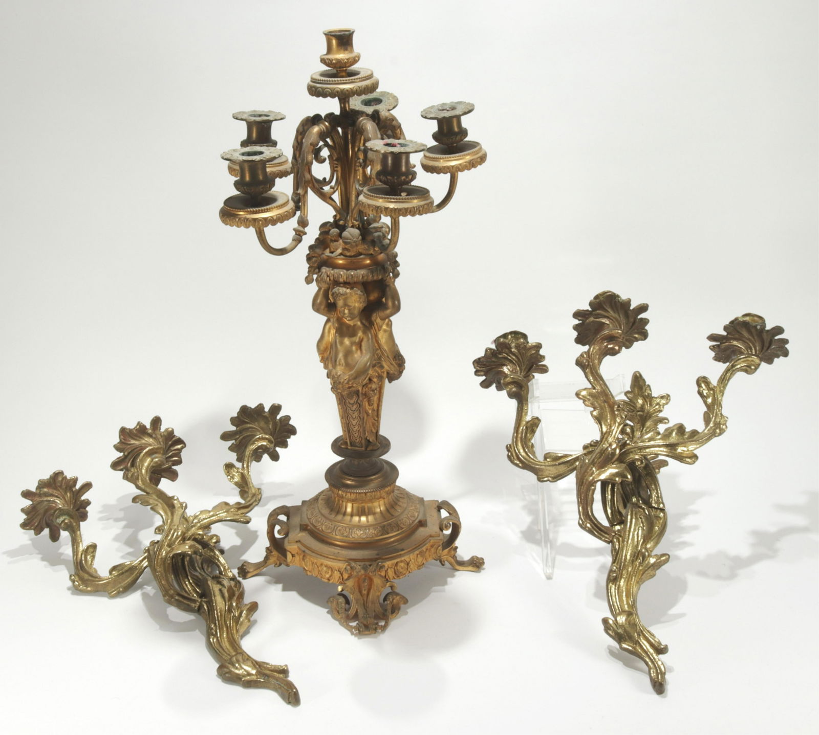 Louis XV Style 6-Light Candelabra & Sconces (1 of 8)