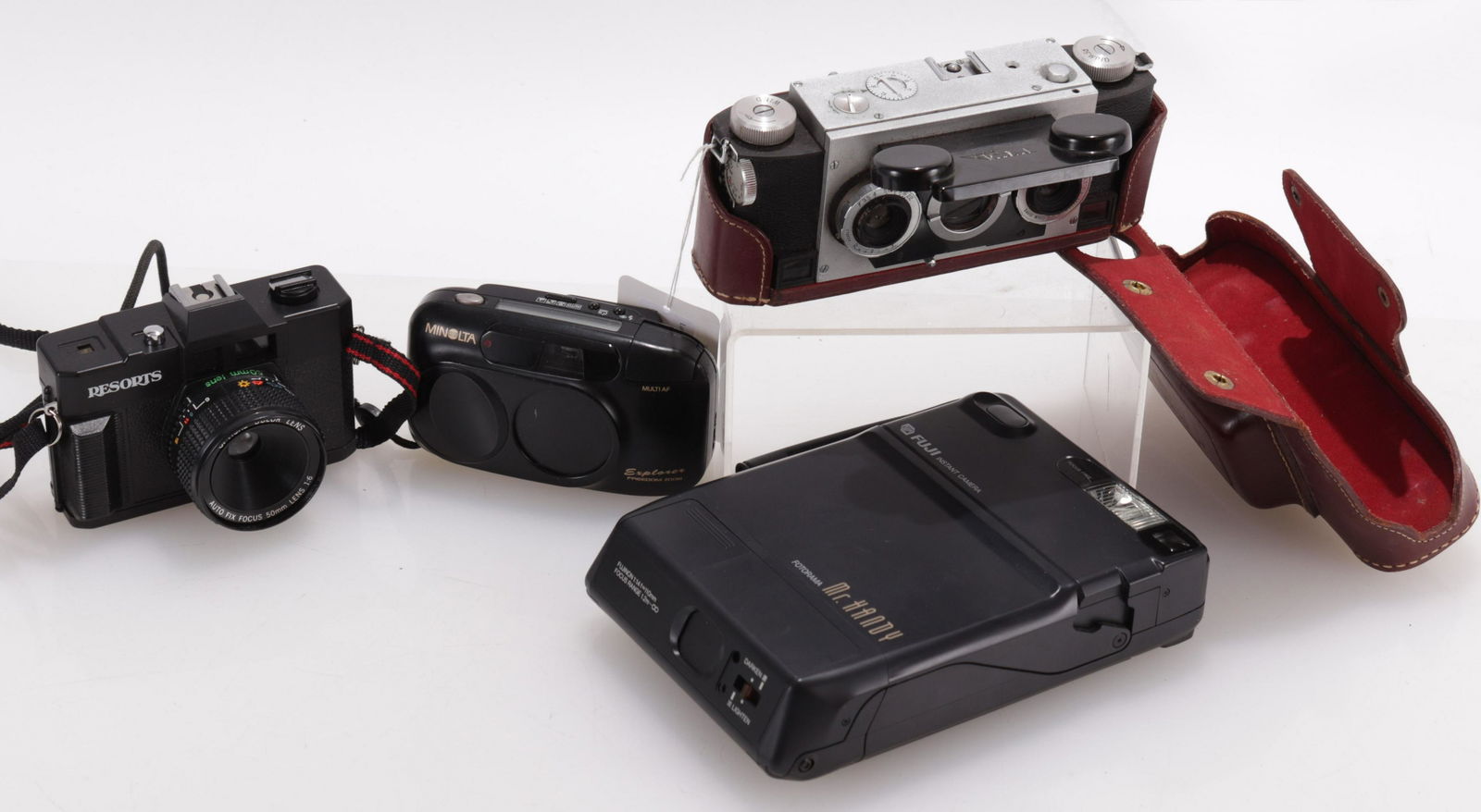 4 Cameras, Stereo Realistic, Fuji Instant, Minolta (1 of 5)