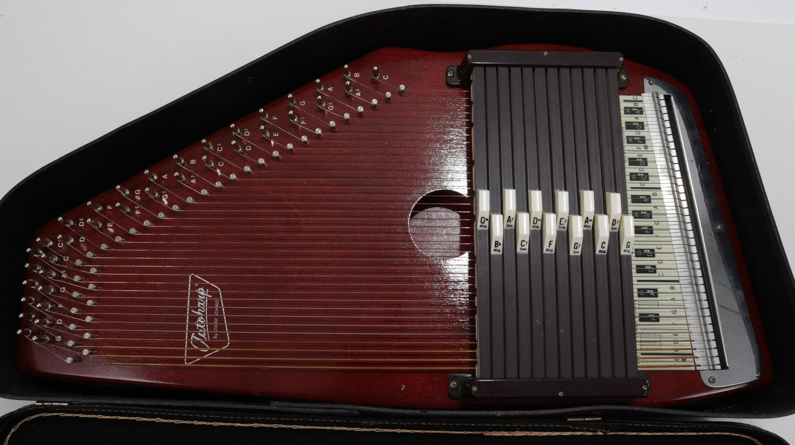 Vintage Oscar Schmidt Mahogany Autoharp (1 of 2)