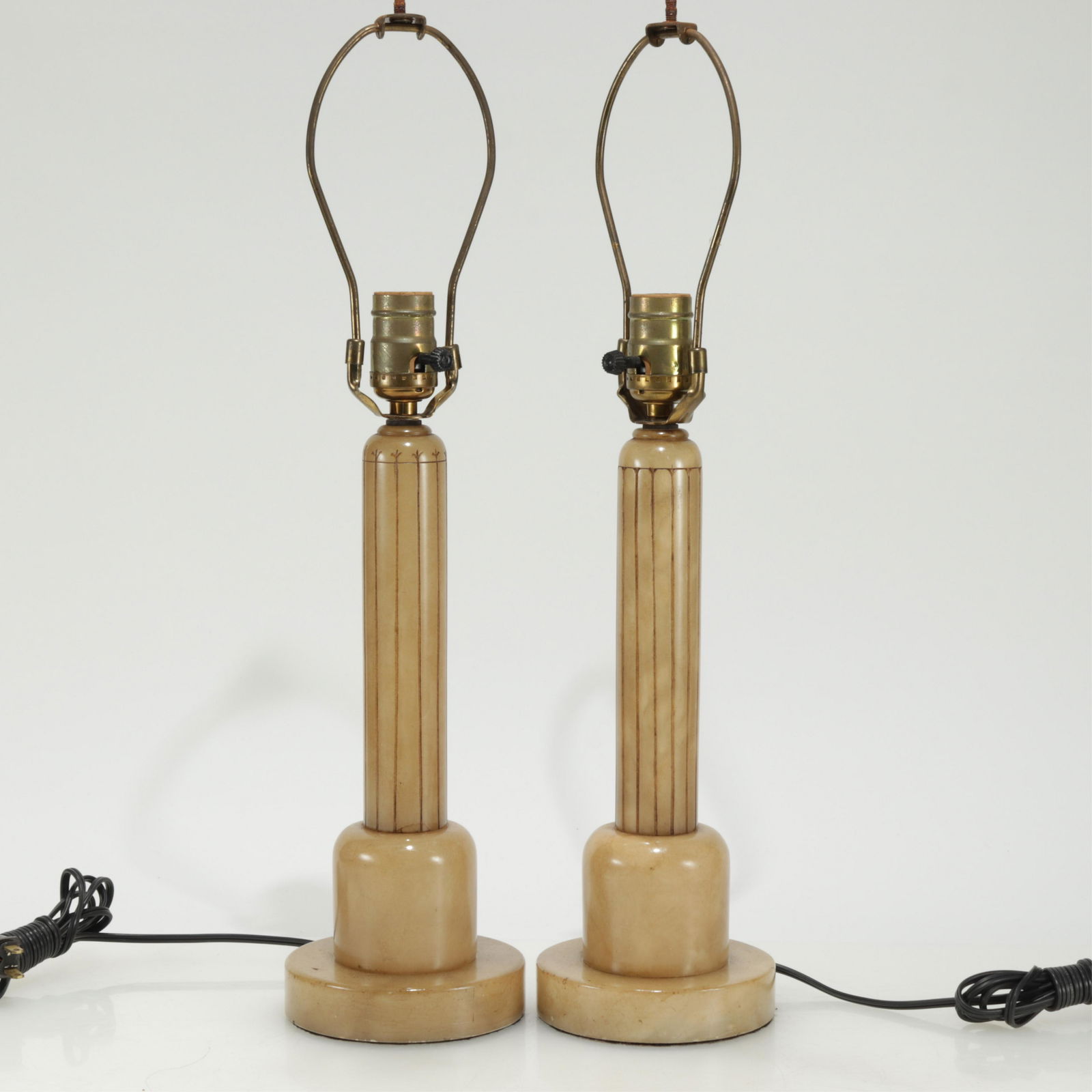Pair of Alabaster Table Lamps (1 of 2)