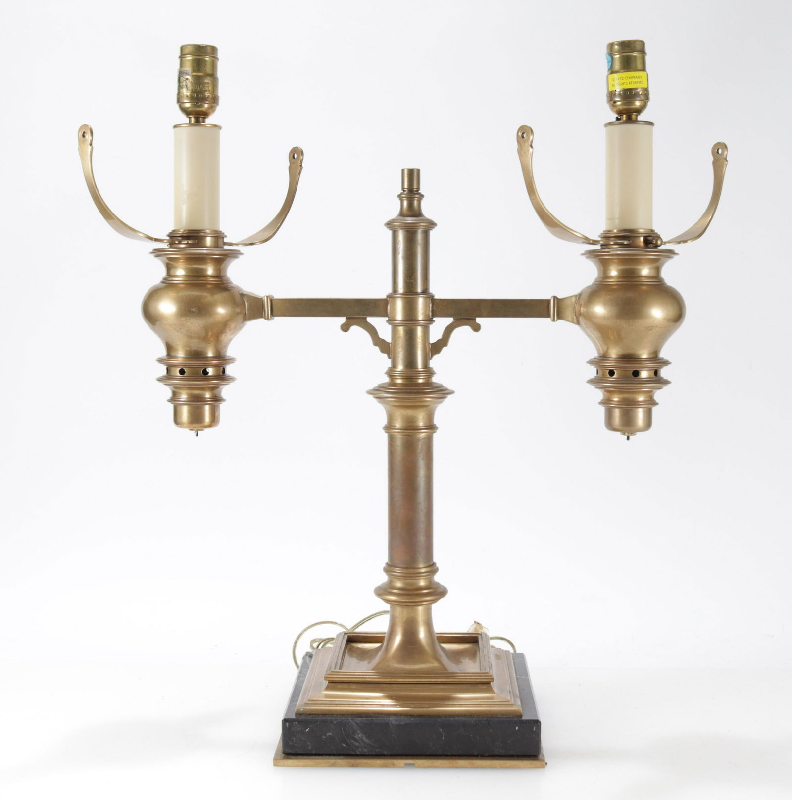 Victorian Brass Student's Lamp, Late 19th C. (1 of 2)